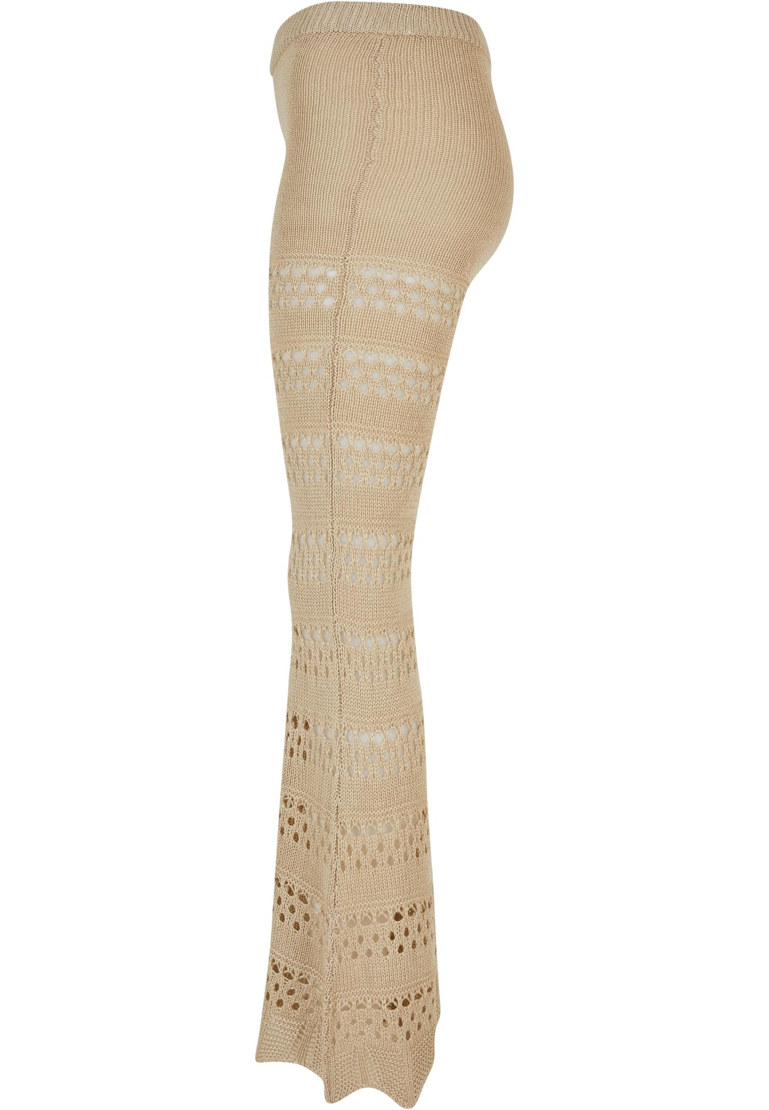 UC Ladies Leggings Flared Crochet Knit softseagrass