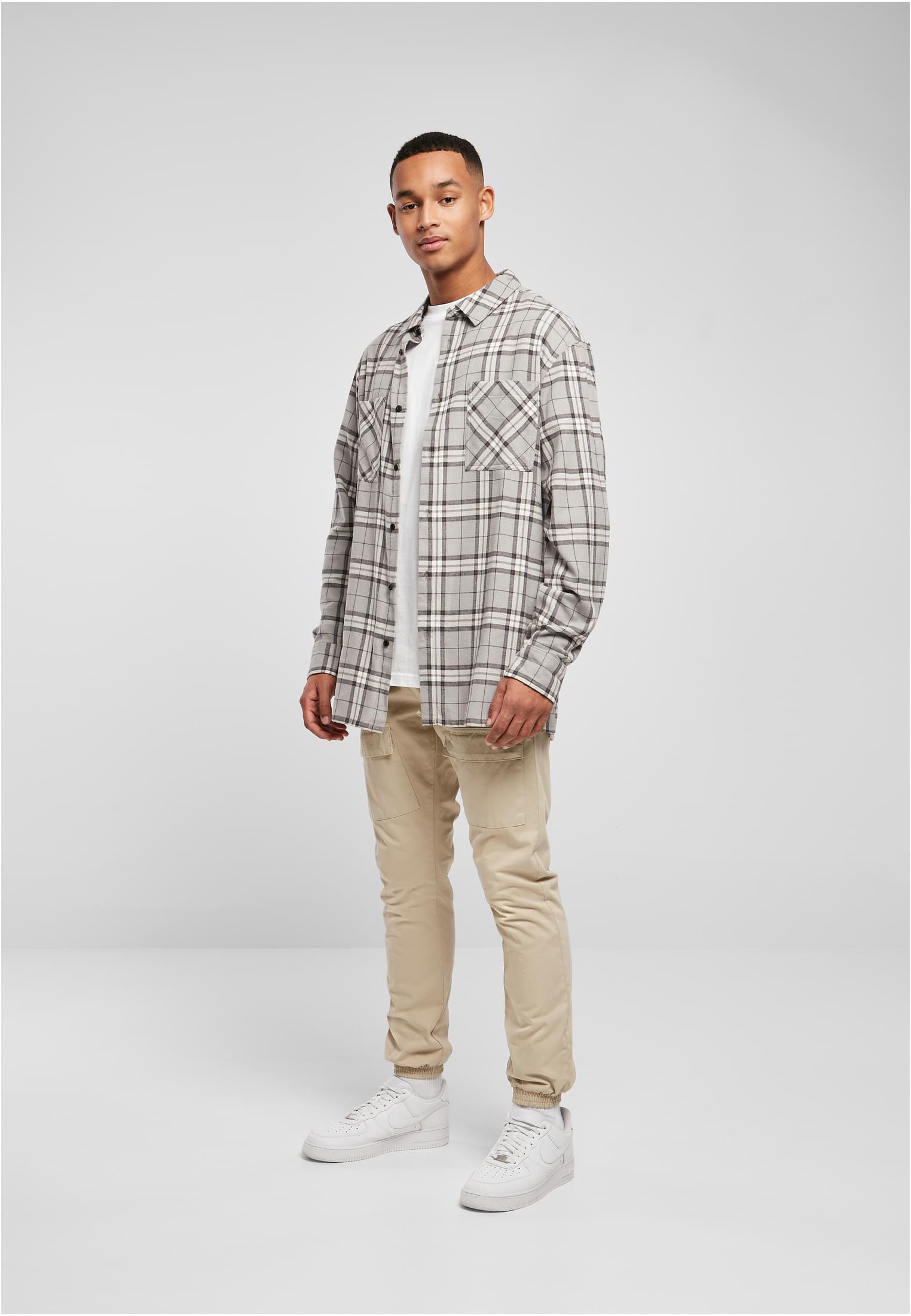UC Men Camicia Long Oversized Check