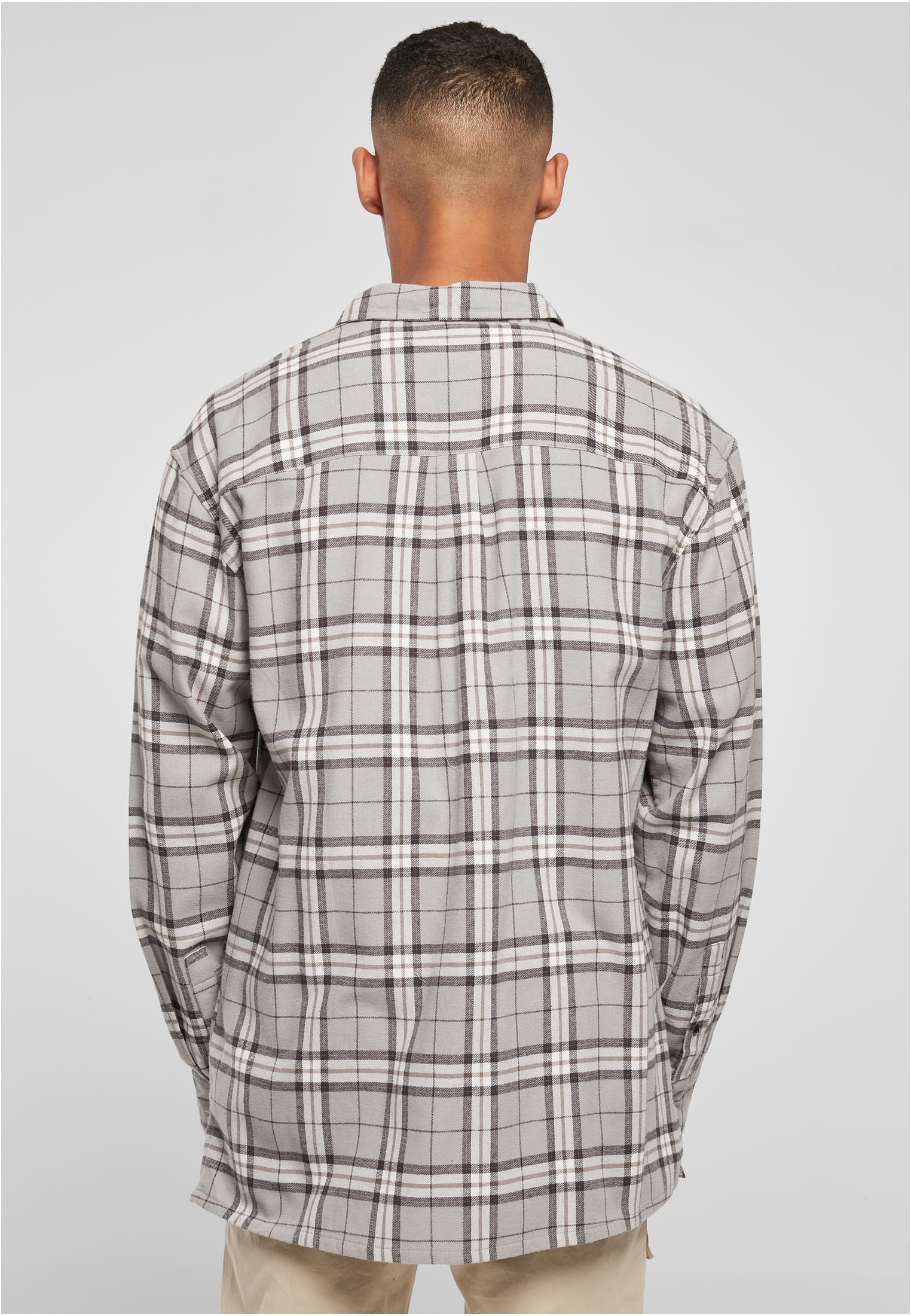 UC Men Camicia Long Oversized Check