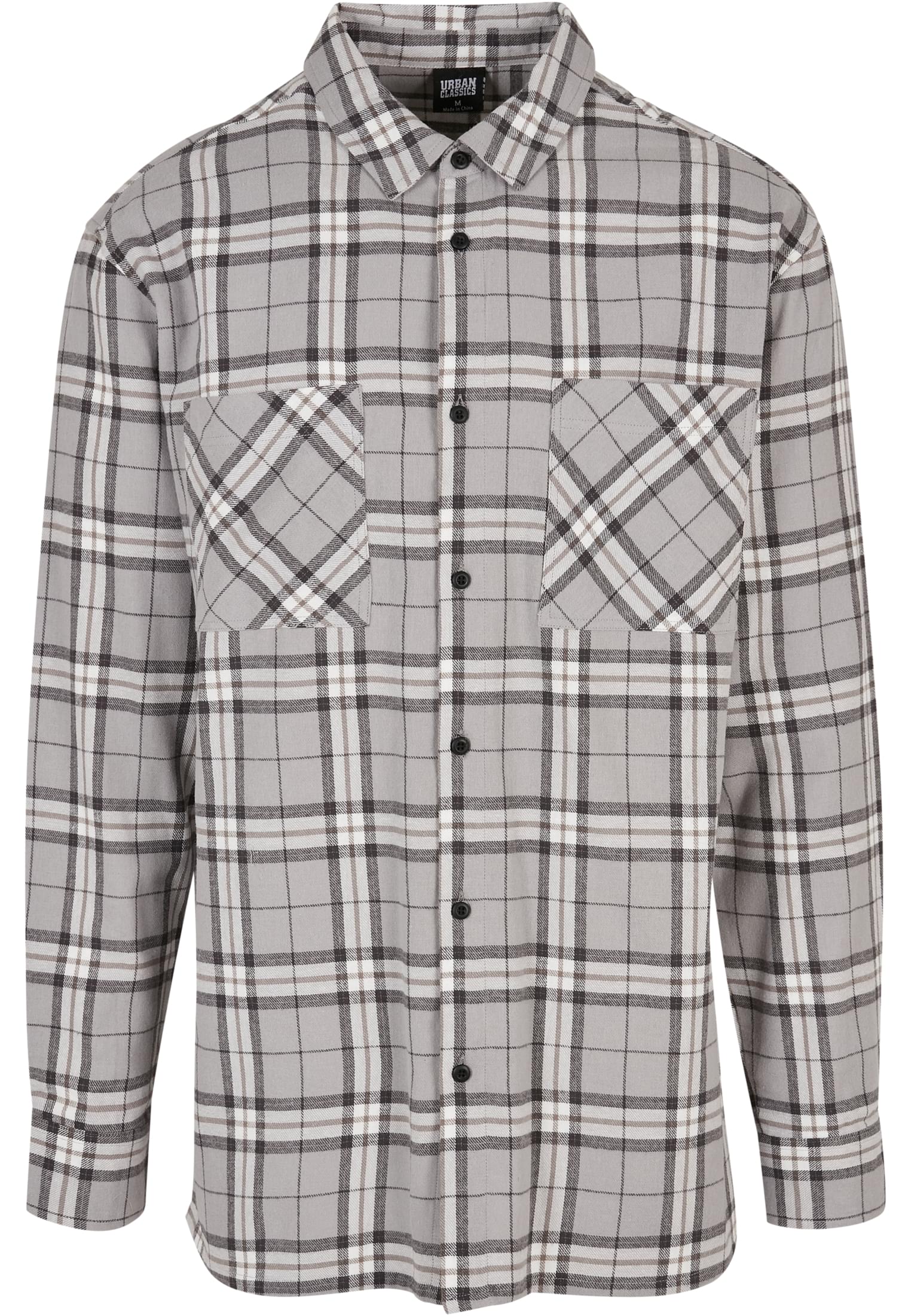 UC Men Camicia Long Oversized Check