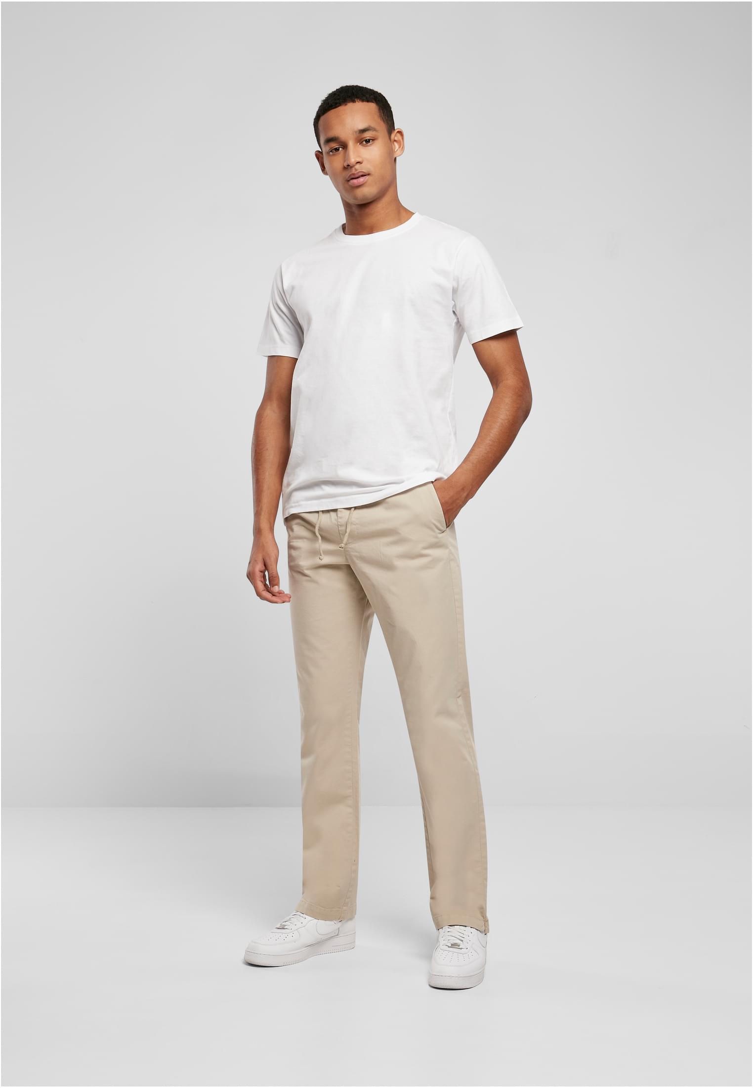Urban Classics Pantaloni Straight Slit softseagrass