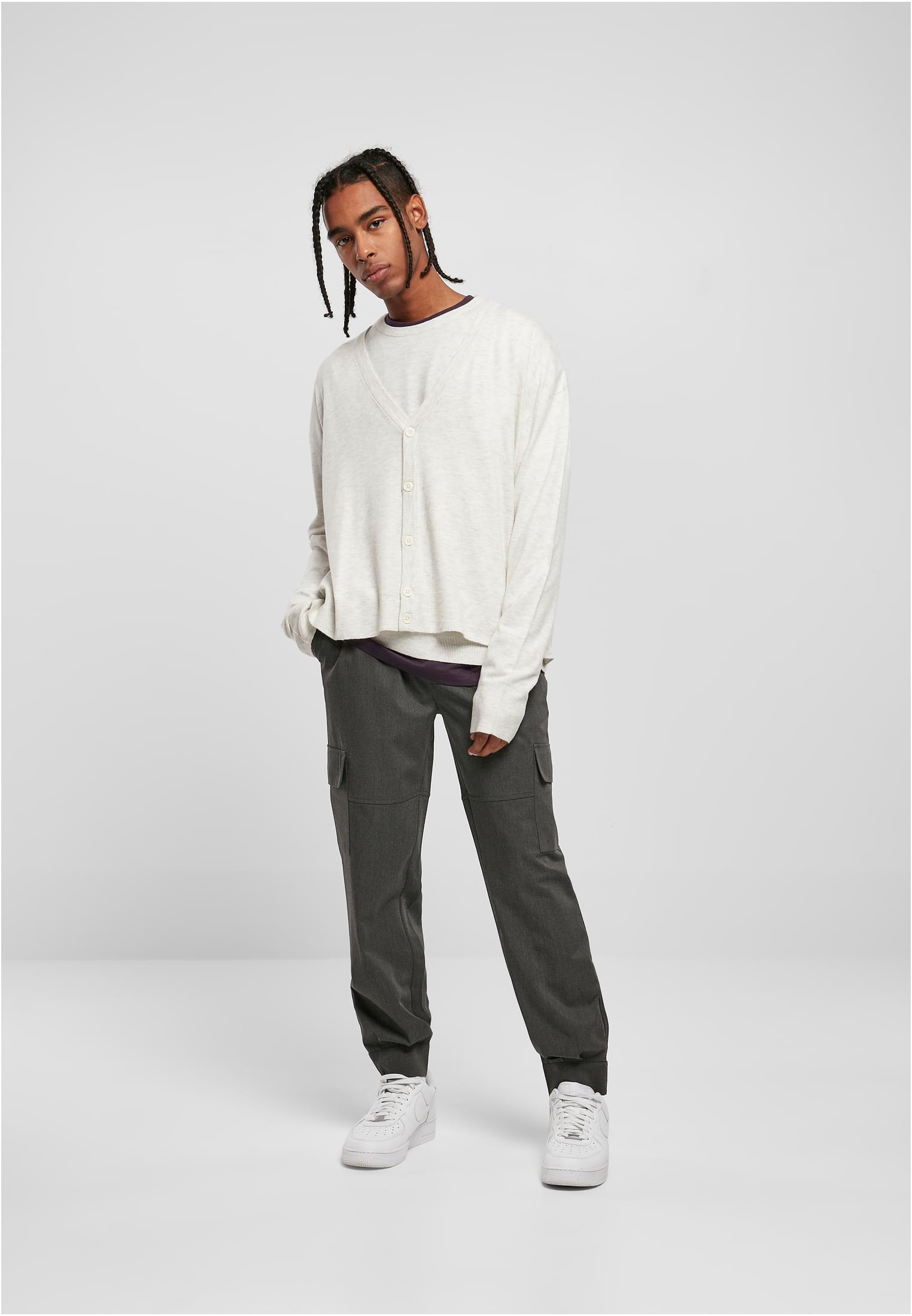 Urban Classics Cardigan Eco Mix Boxy lightgrey