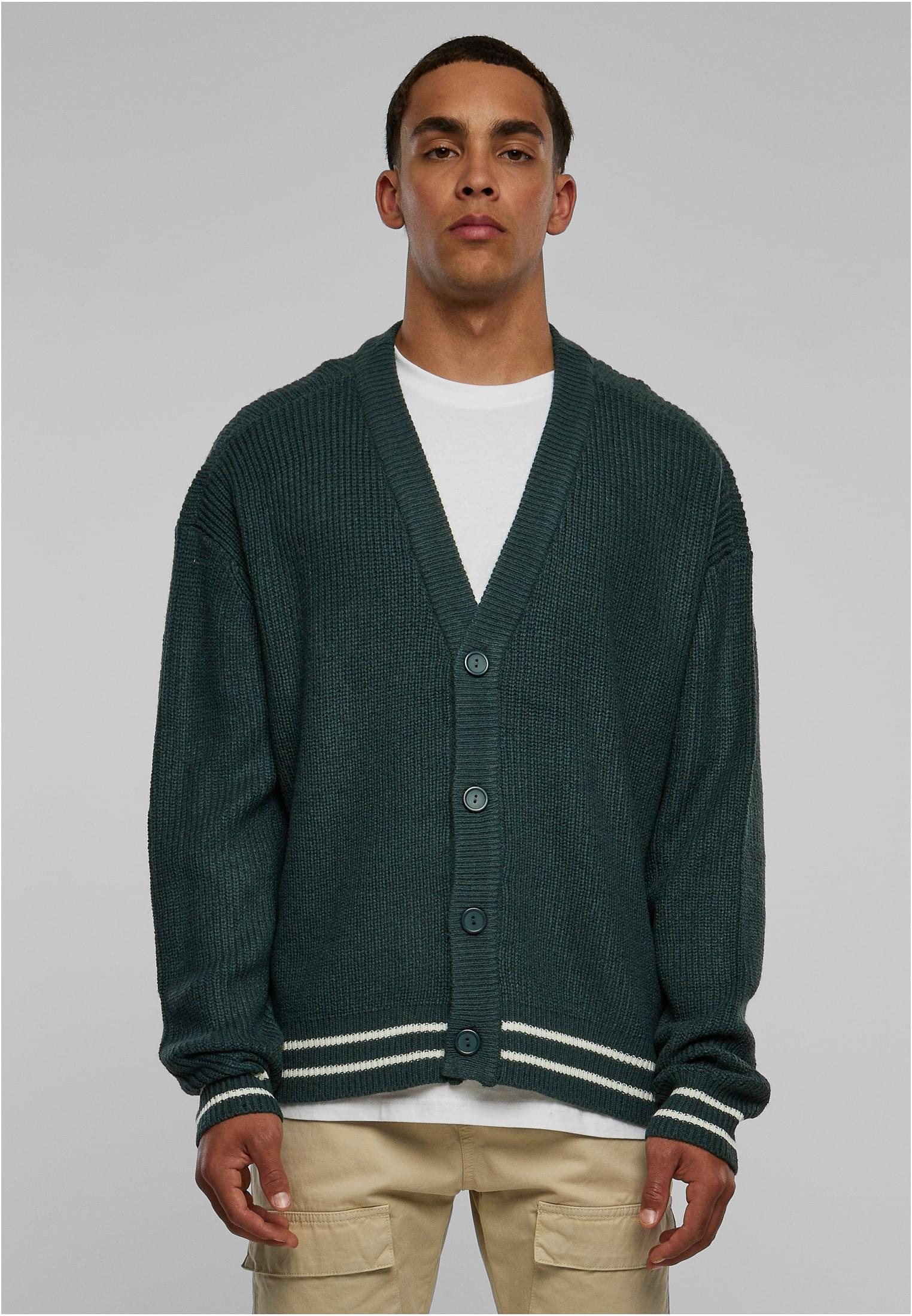 Urban Classics Cardigan Sporty Boxy bottlegreen