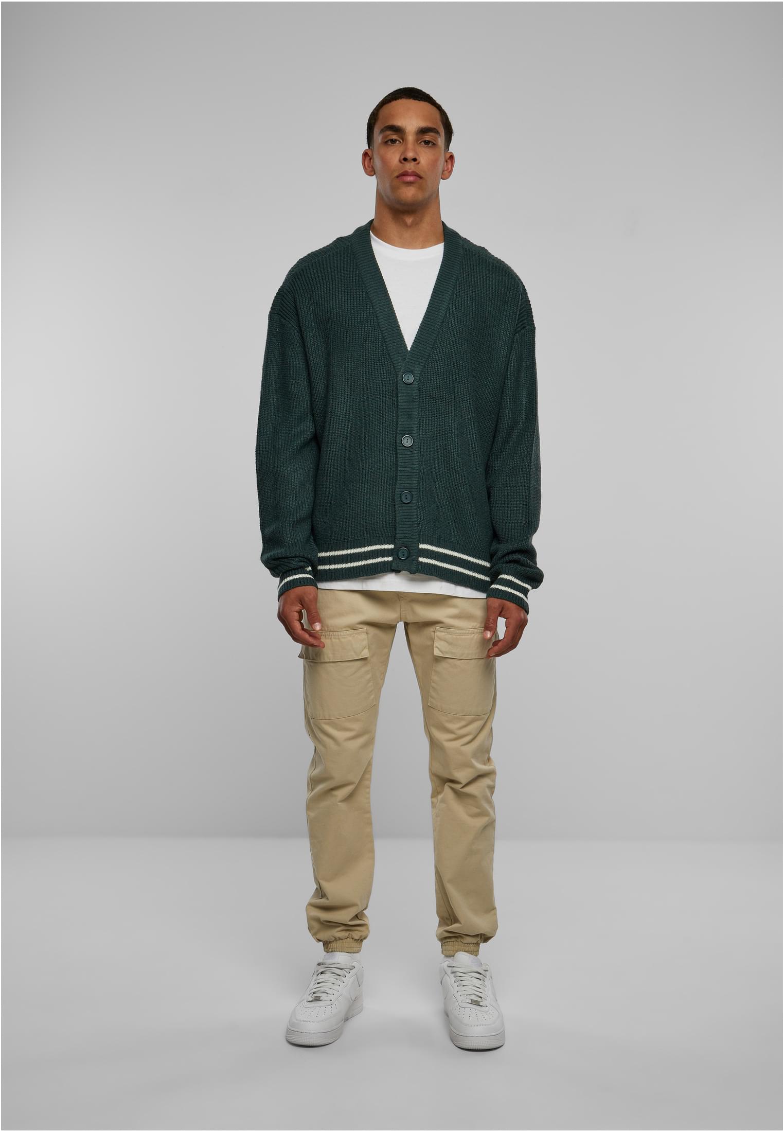 Urban Classics Cardigan Sporty Boxy bottlegreen