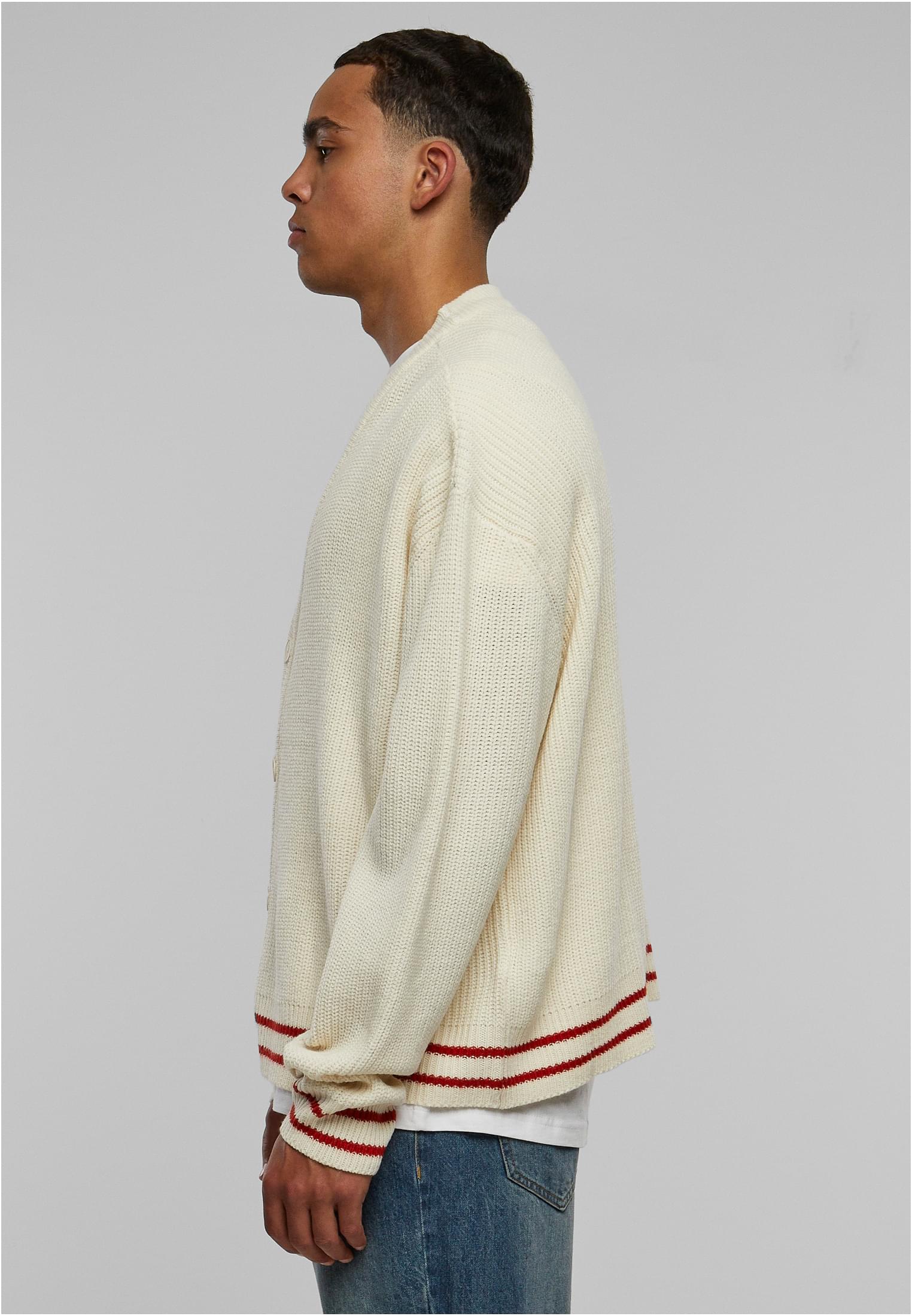 Urban Classics Cardigan Sporty Boxy whitesand