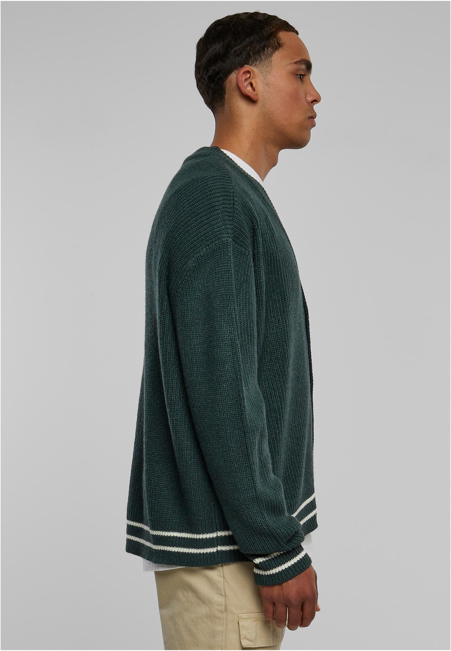 Urban Classics Cardigan Sporty Boxy bottlegreen