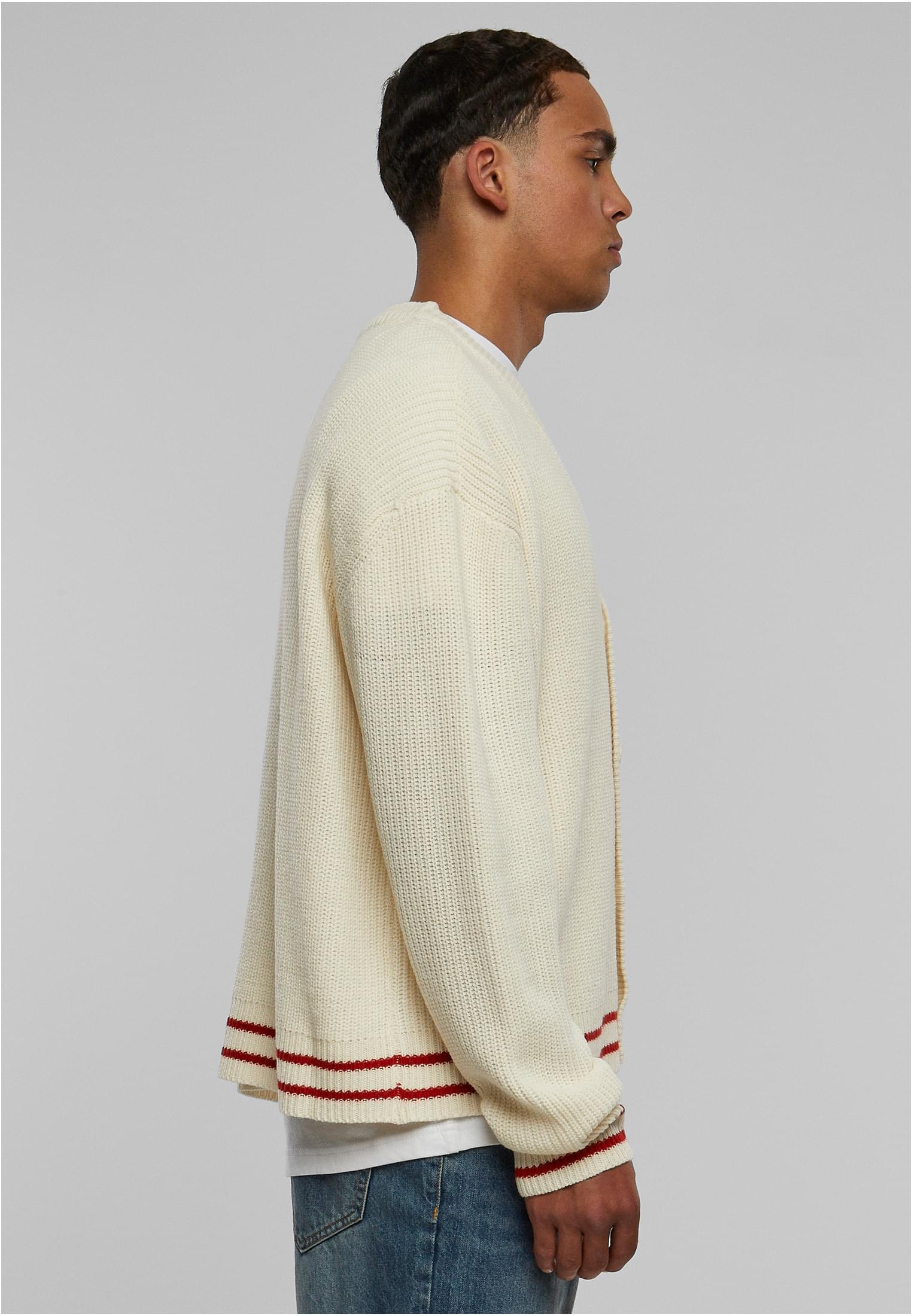 Urban Classics Cardigan Sporty Boxy whitesand