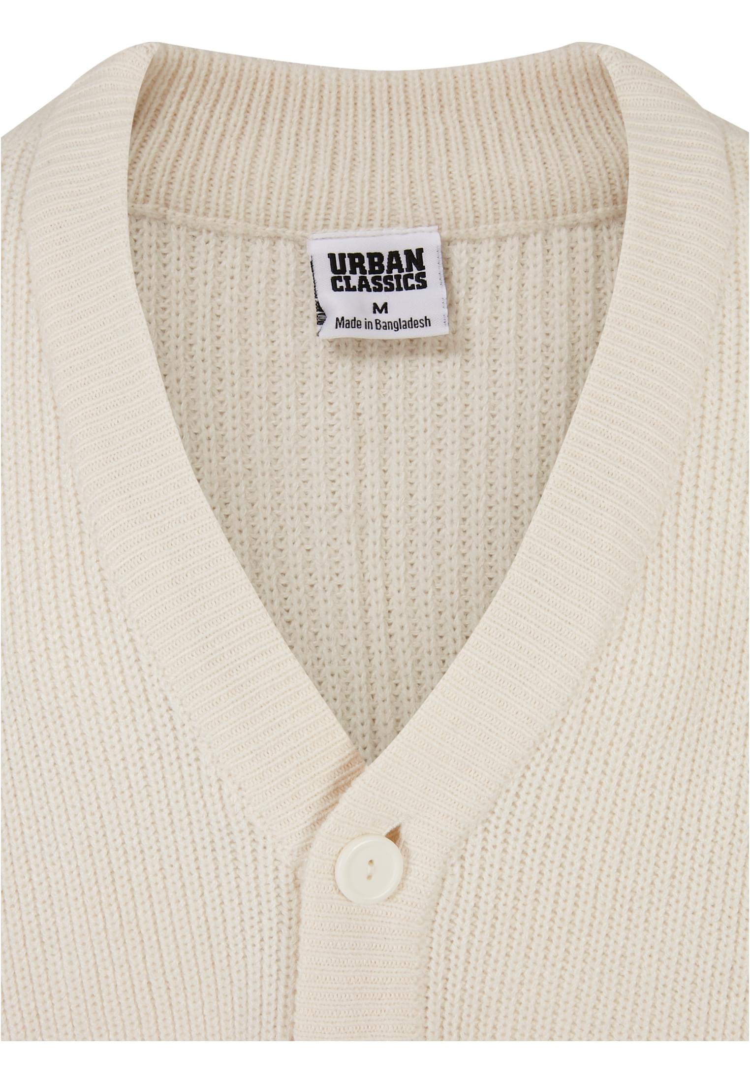 Urban Classics Cardigan Sporty Boxy whitesand