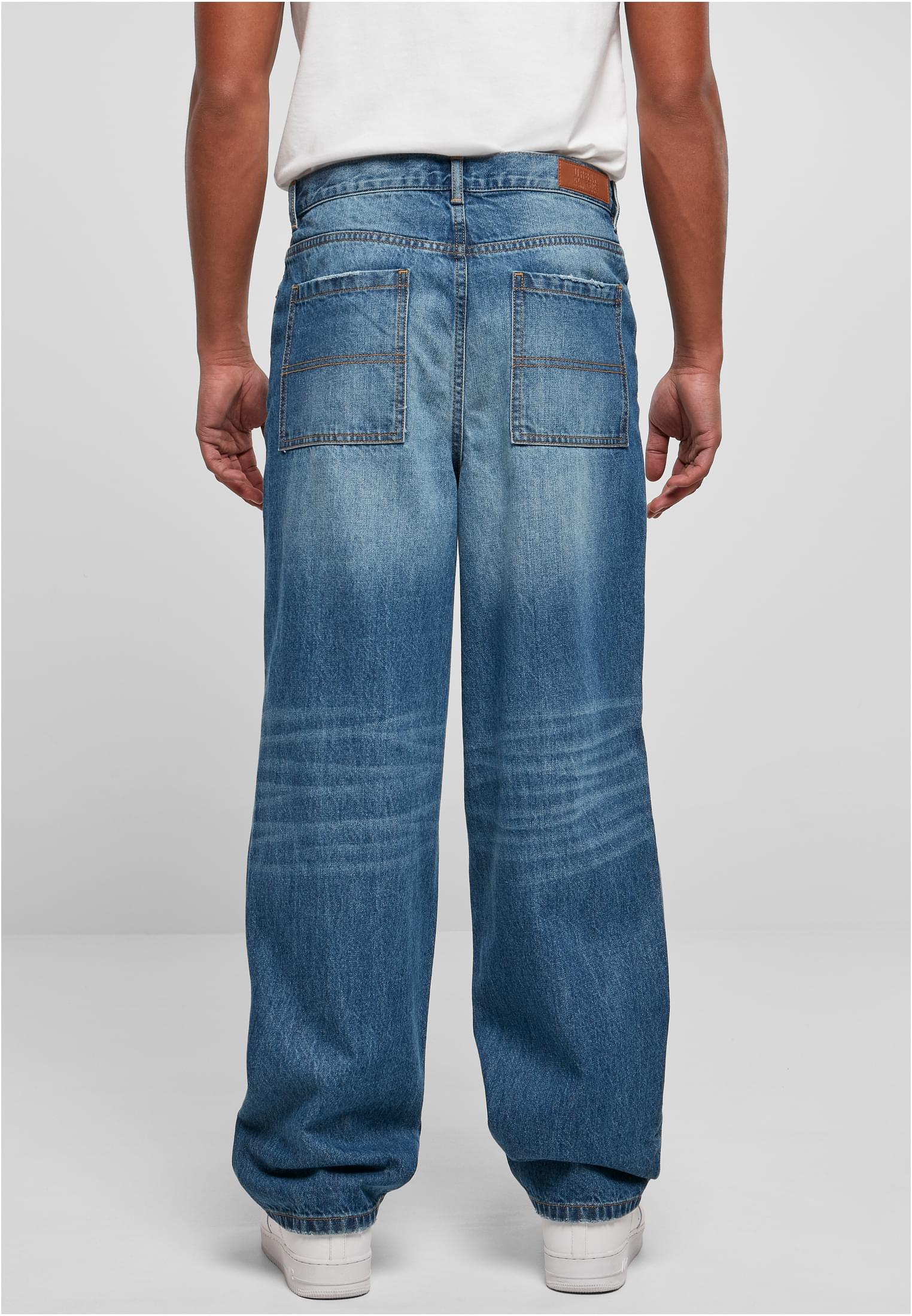 Urban Classics Jeans Distressed mid deepblue destroyed washed