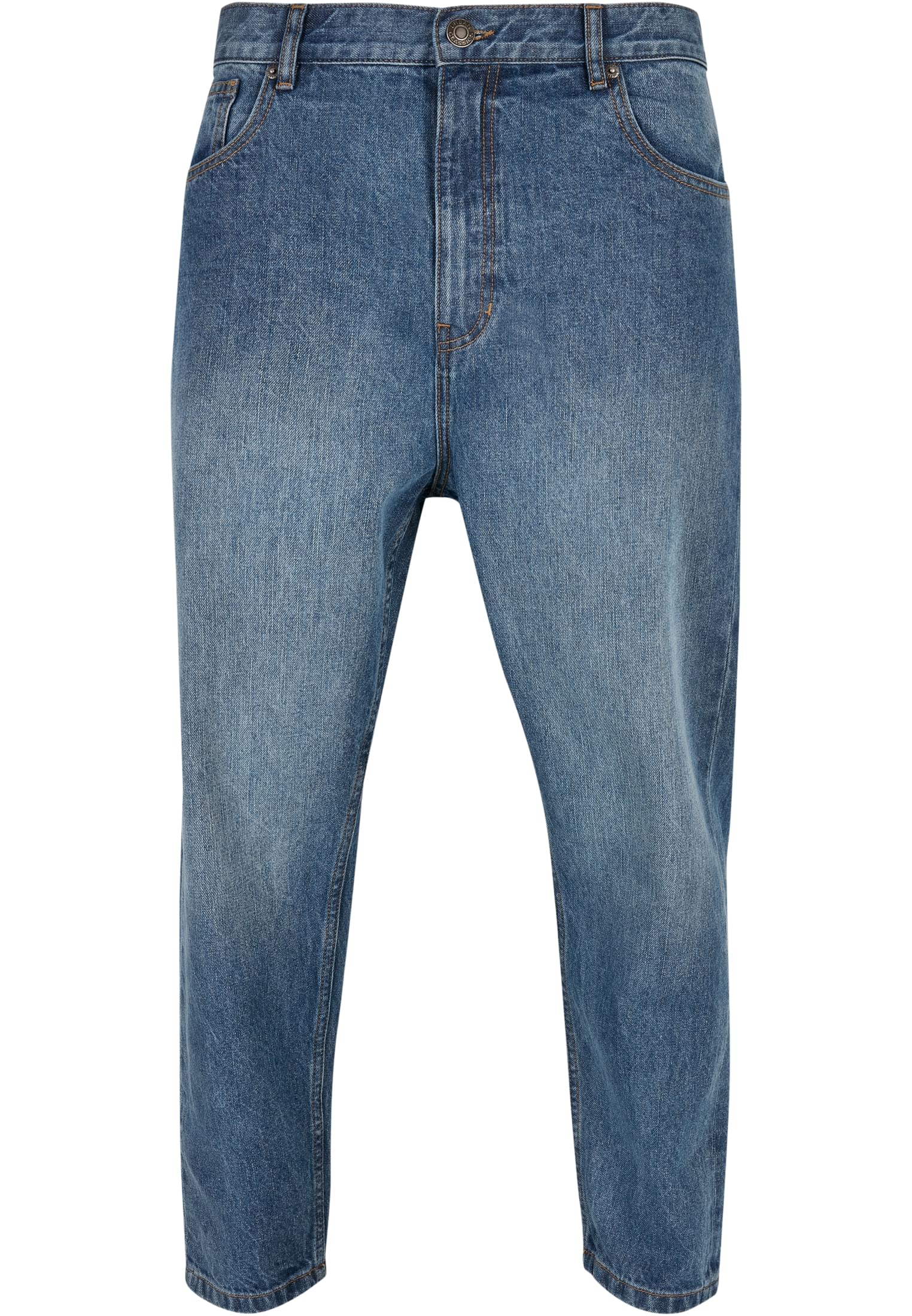 Urban Classics Jeans Cropped Tapered middeepblue