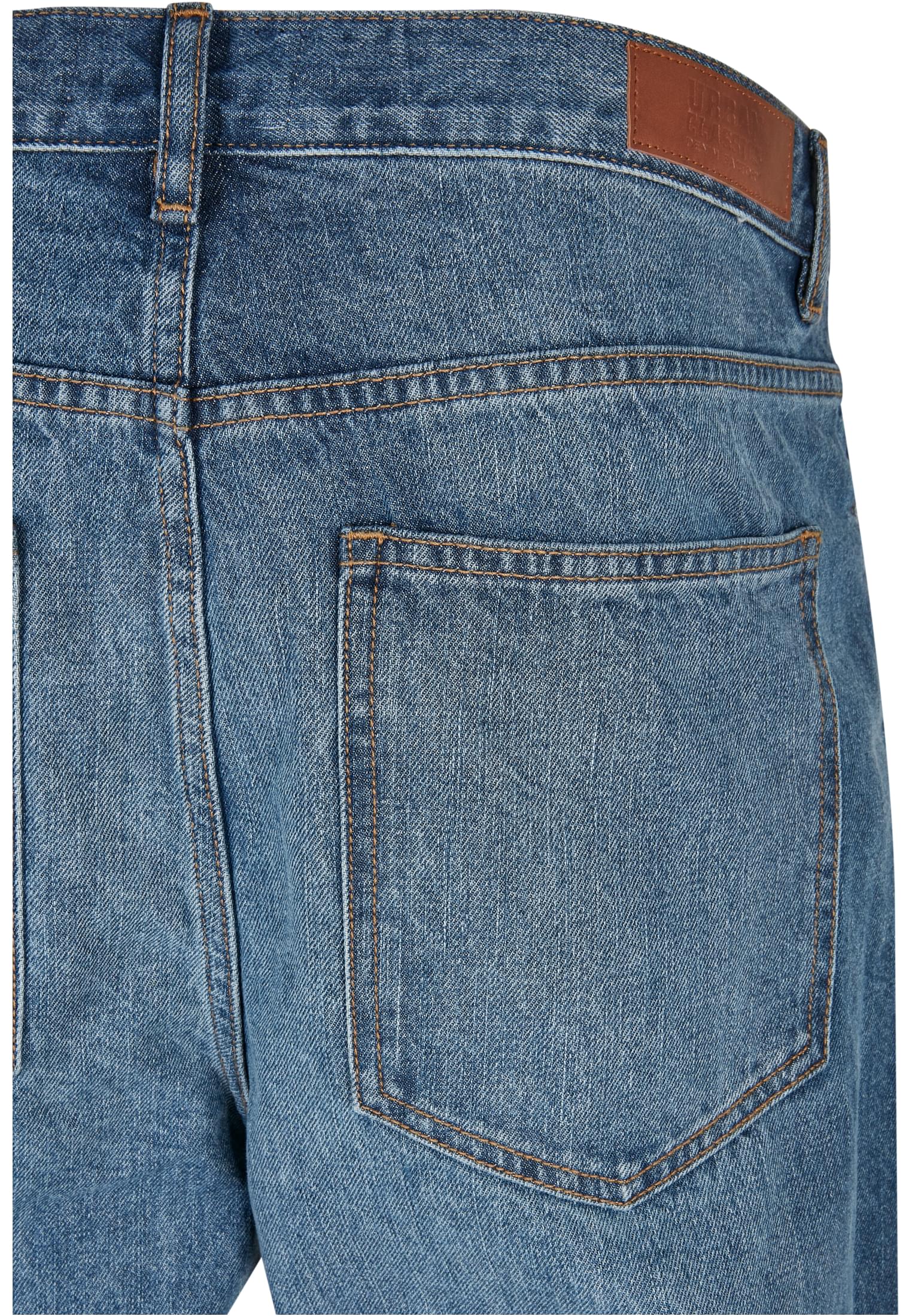 Urban Classics Jeans Cropped Tapered middeepblue