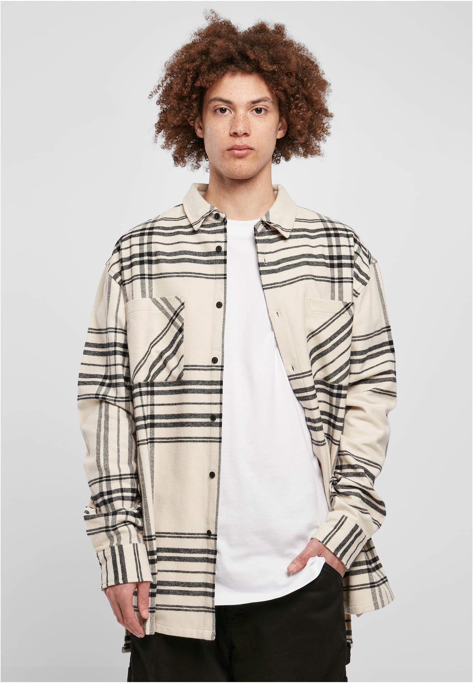 Urban Classics Camicia Long Oversized Checked Summit softseagrass