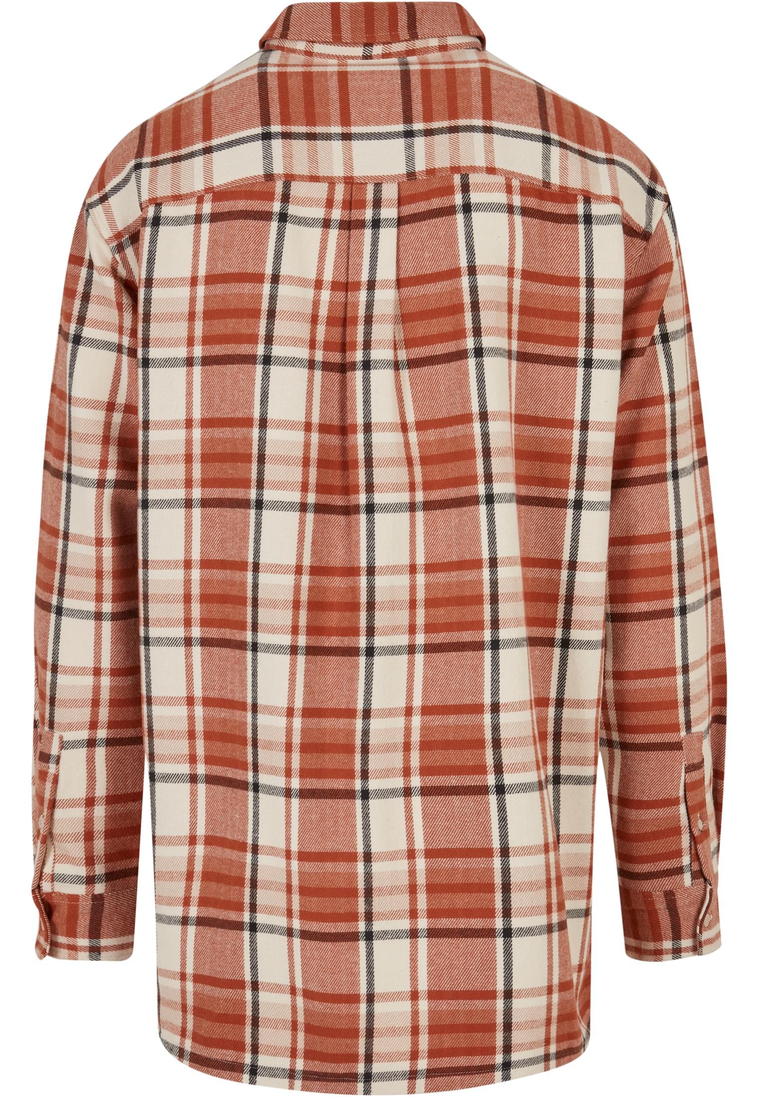 Urban Classics Camicia Long Oversized Checked Leaves softseagrass/red