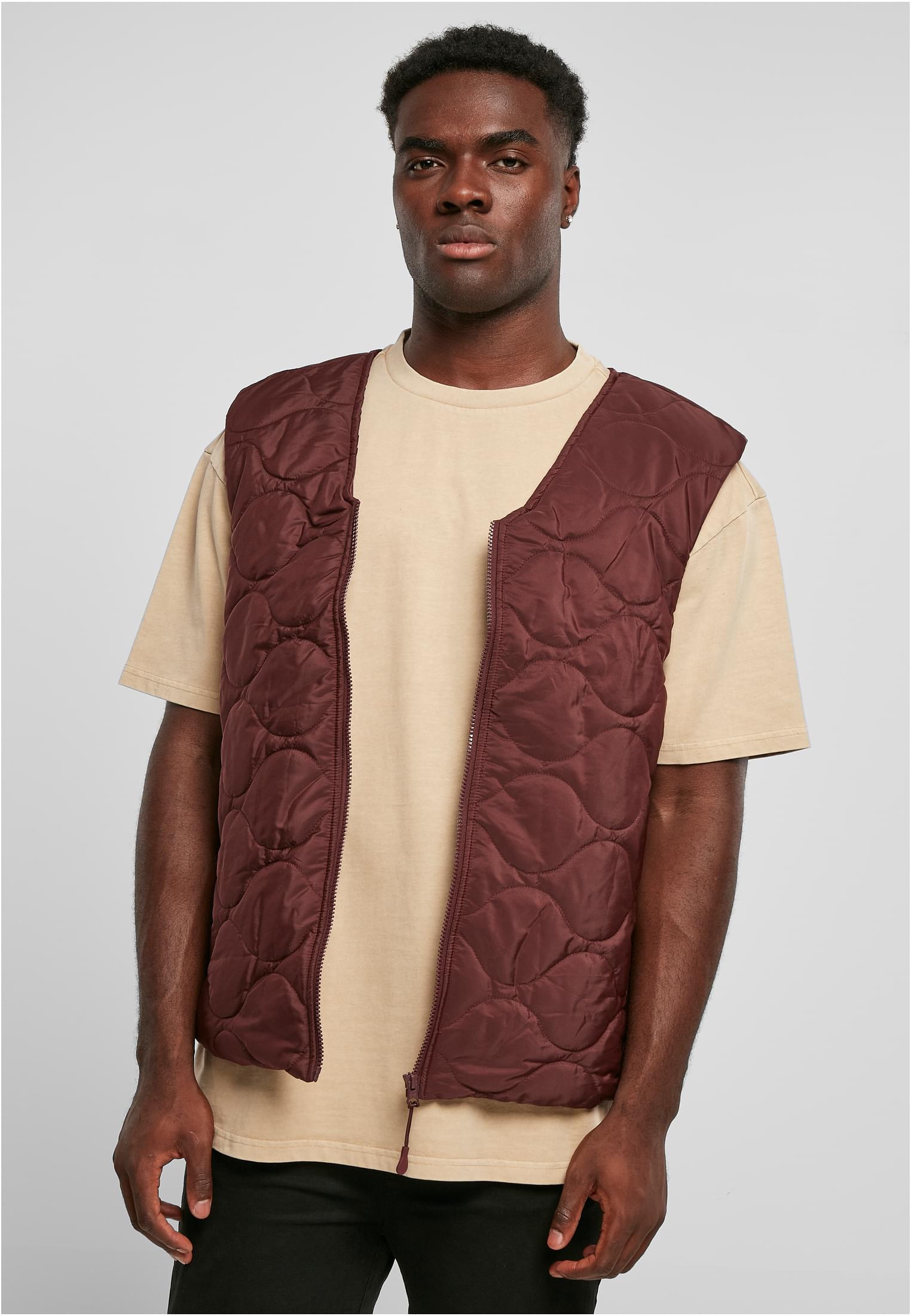 UC Men Gilet Zipped cherry