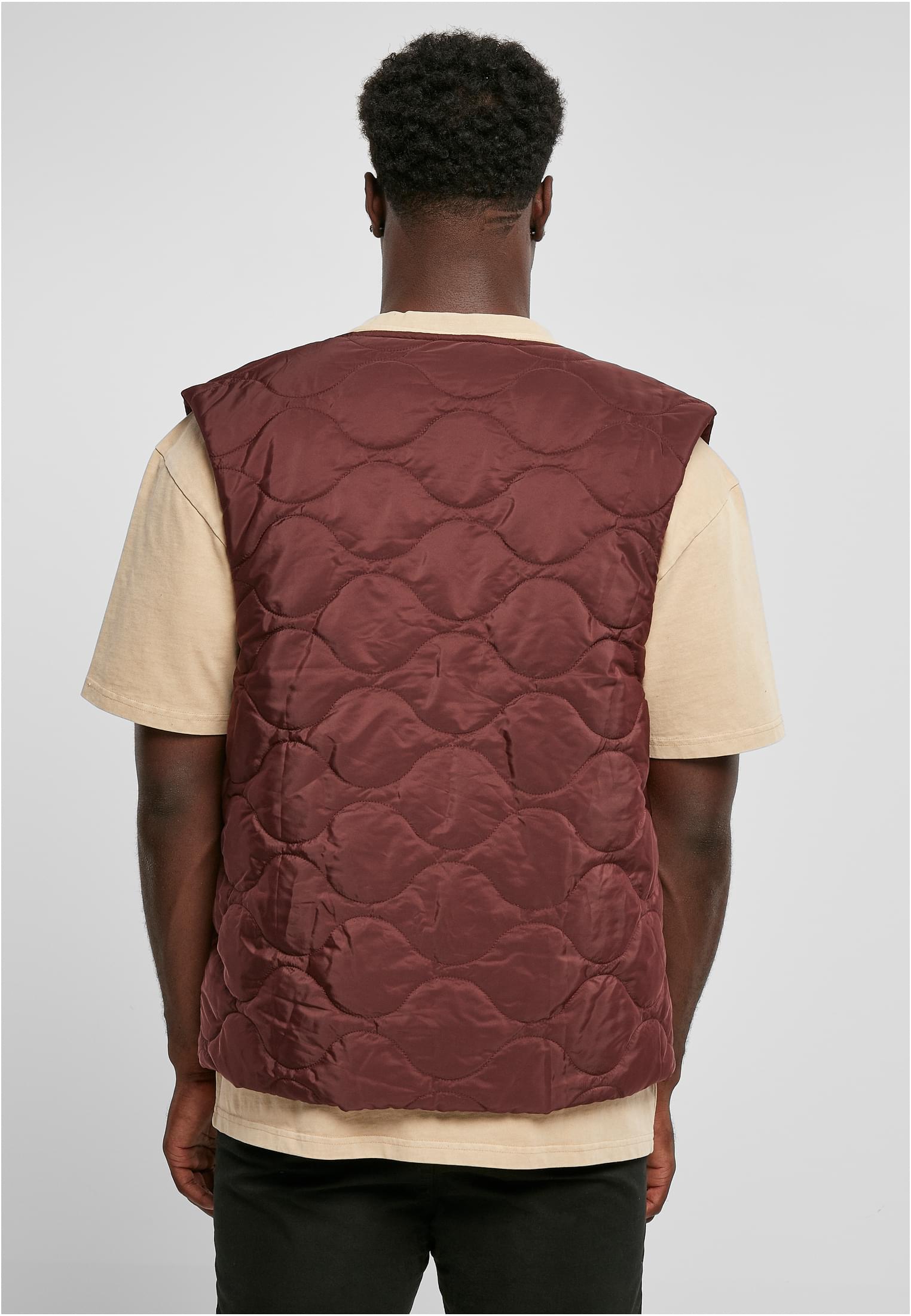 UC Men Gilet Zipped cherry