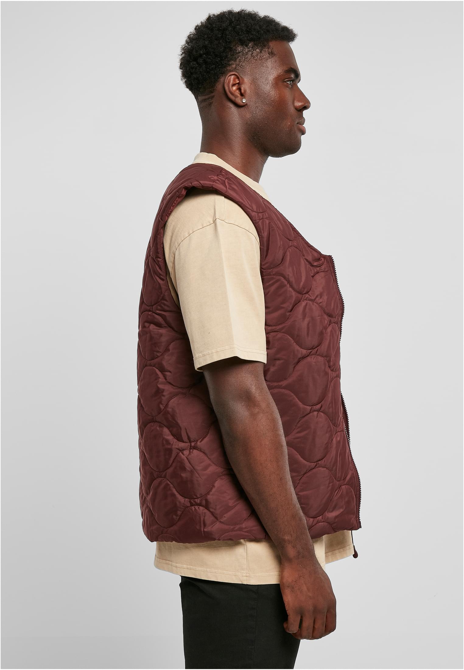 UC Men Gilet Zipped cherry