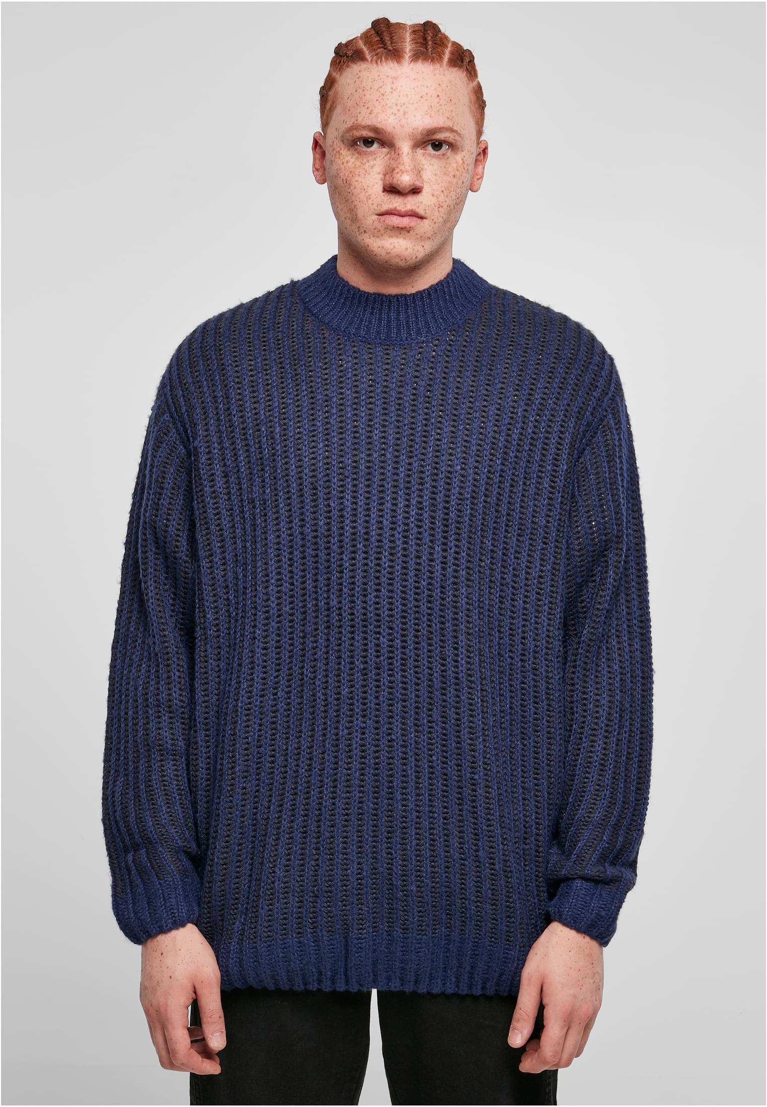 Urban Classics Maglione Oversized Two Tone darkblue/midnightnavy