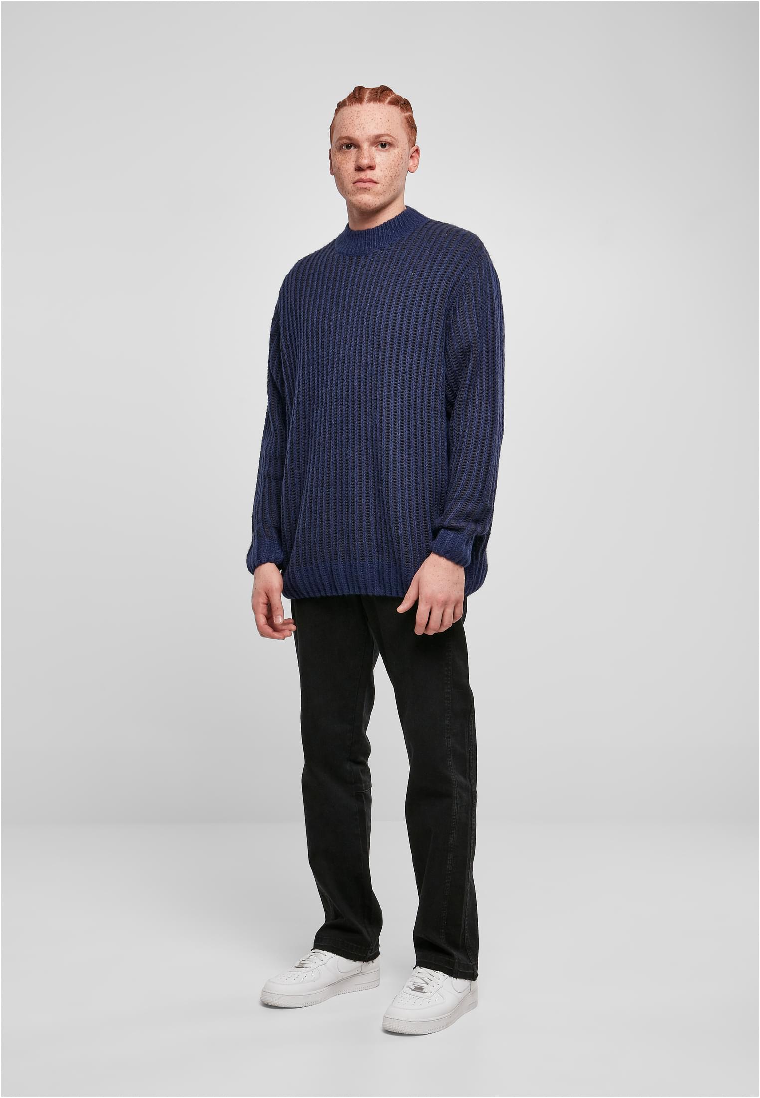 Urban Classics Maglione Oversized Two Tone darkblue/midnightnavy