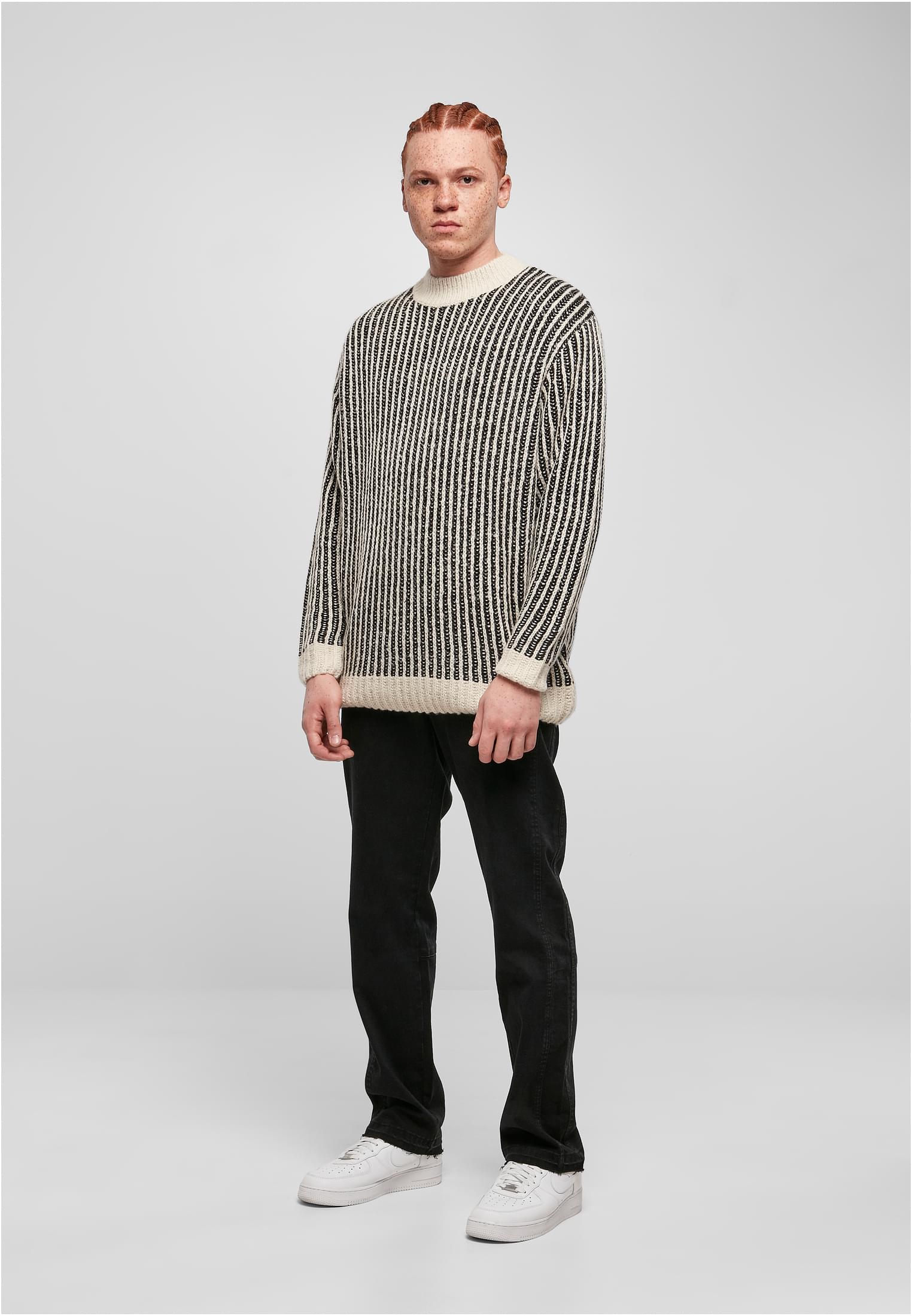 UC Men Maglione Oversized Two Tone whitesand/black