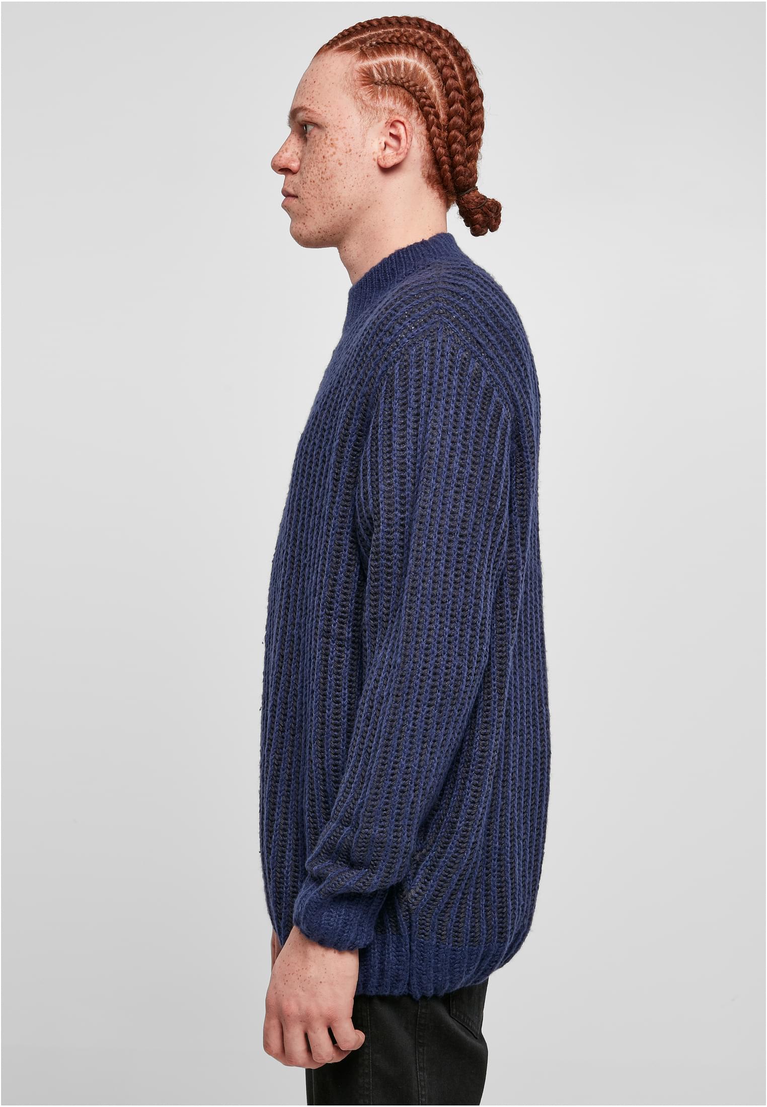 Urban Classics Maglione Oversized Two Tone darkblue/midnightnavy
