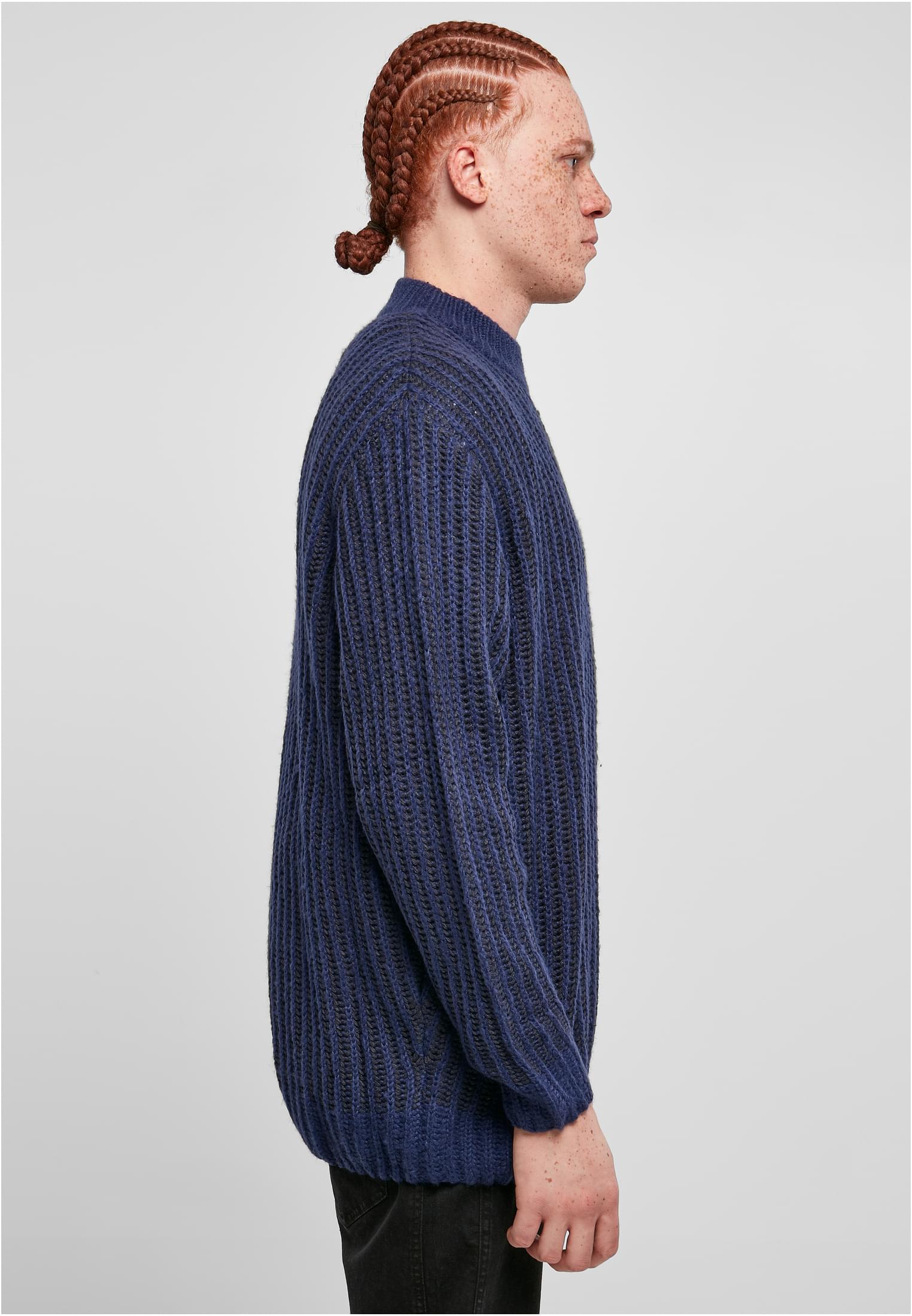 Urban Classics Maglione Oversized Two Tone darkblue/midnightnavy