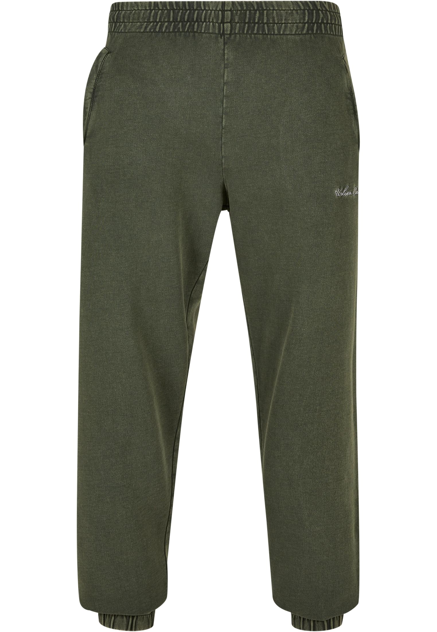 Urban Classics Pantaloni della tuta Small Embroidery bottlegreen