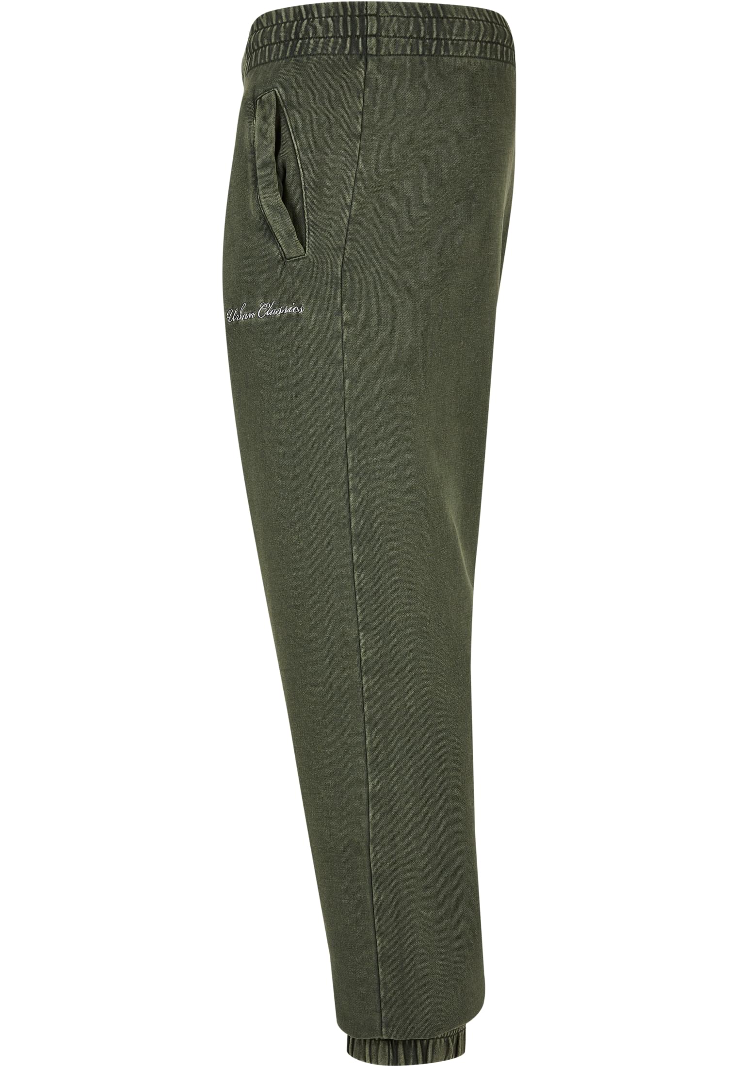 Urban Classics Pantaloni della tuta Small Embroidery bottlegreen