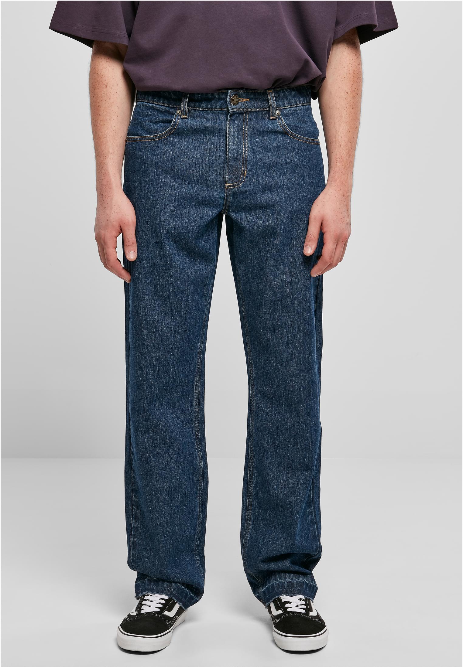 Urban Classics Jeans Open Edge Loose Fit mid indigo washed