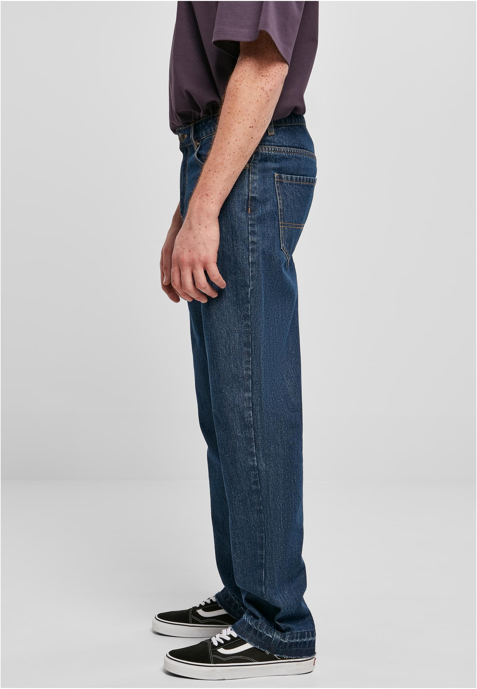 Urban Classics Jeans Open Edge Loose Fit mid indigo washed