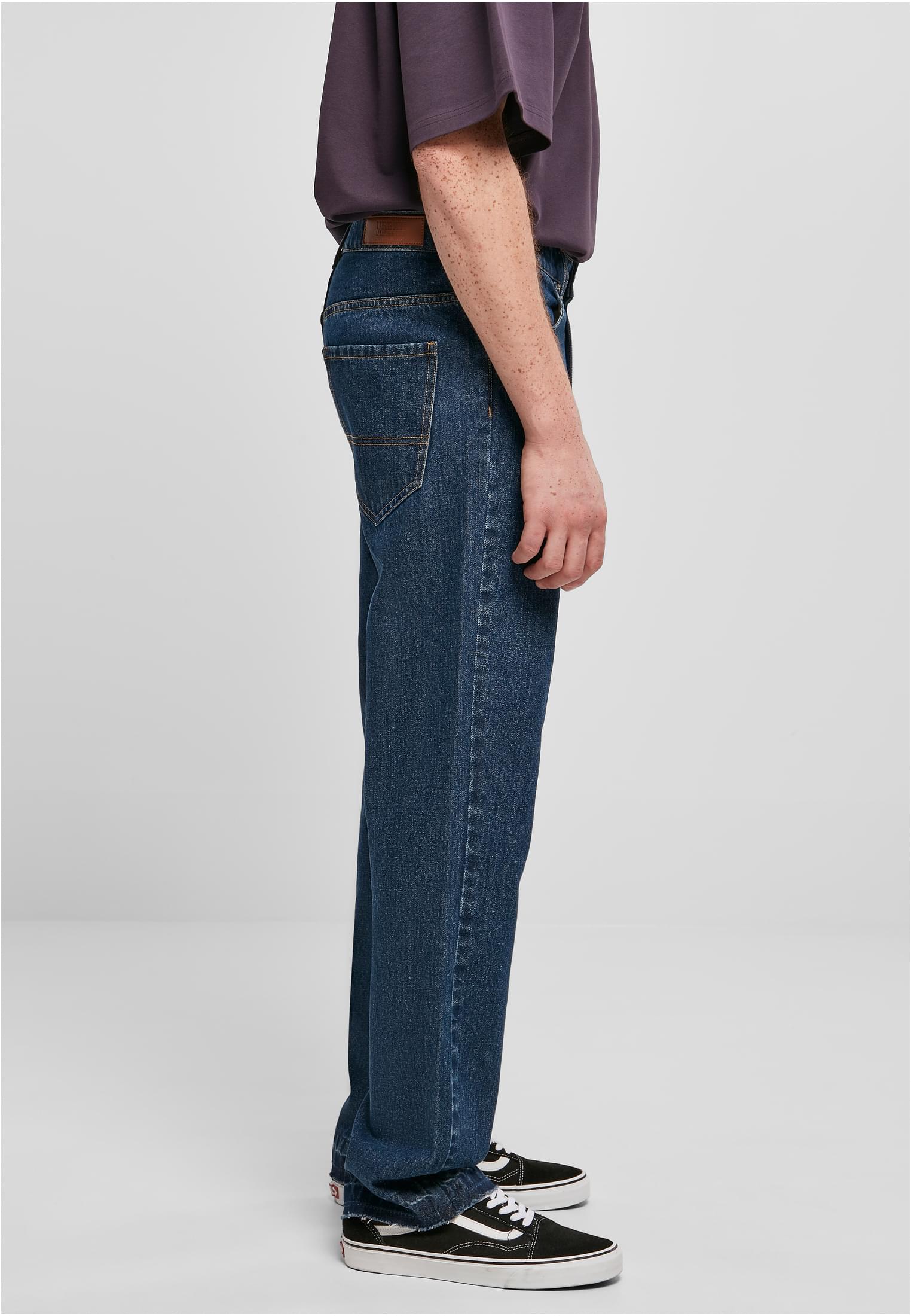 Urban Classics Jeans Open Edge Loose Fit mid indigo washed