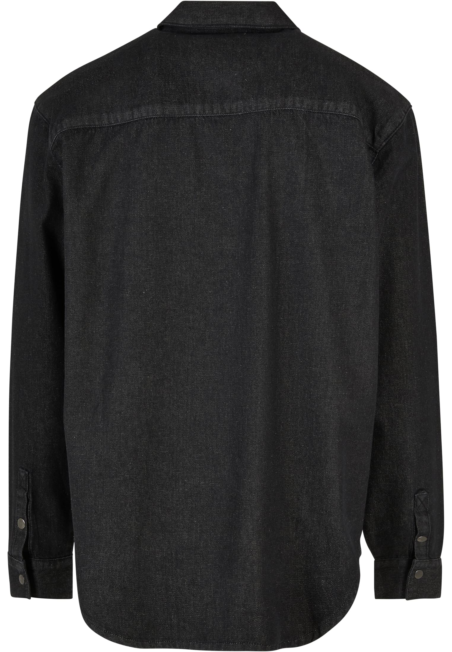 UC Men Camicia Oversized Pocket realblack washed