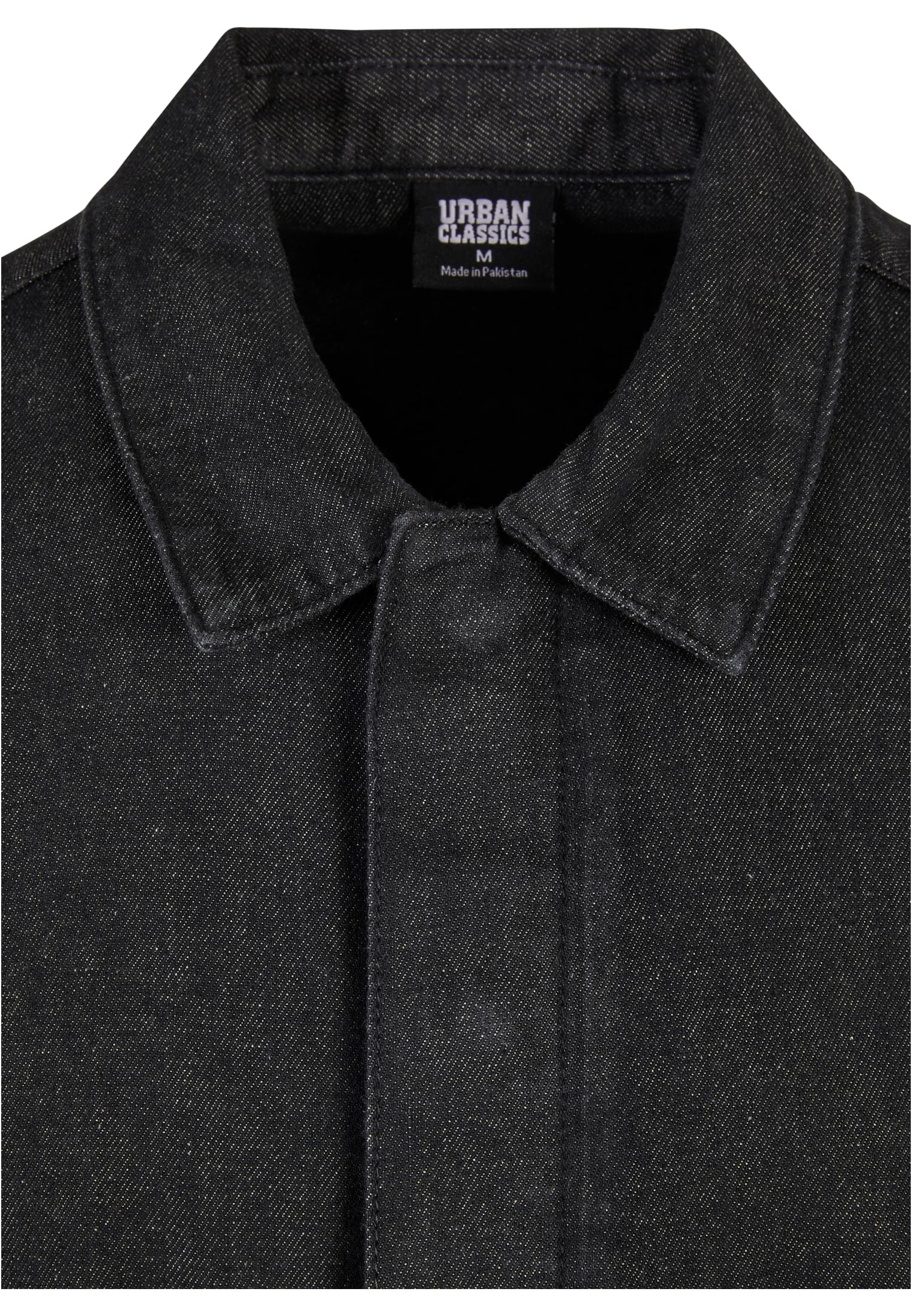 UC Men Camicia Oversized Pocket realblack washed