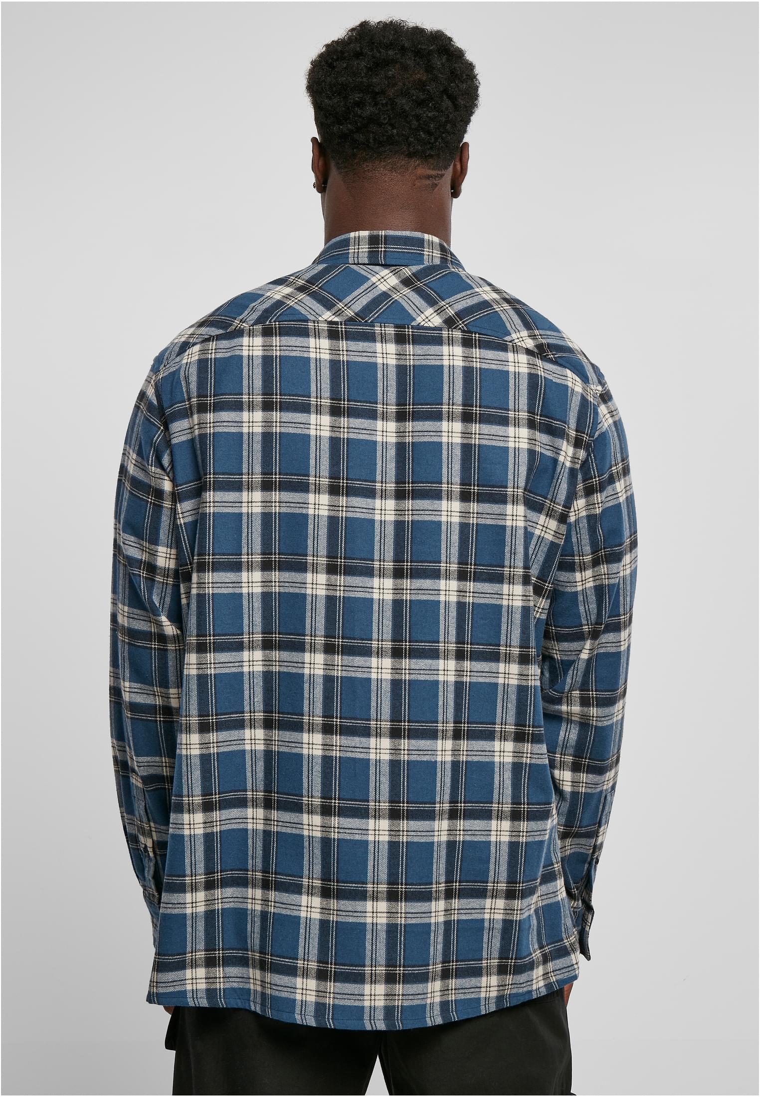UC Men Camicia Lake Check darkblue/whitesand