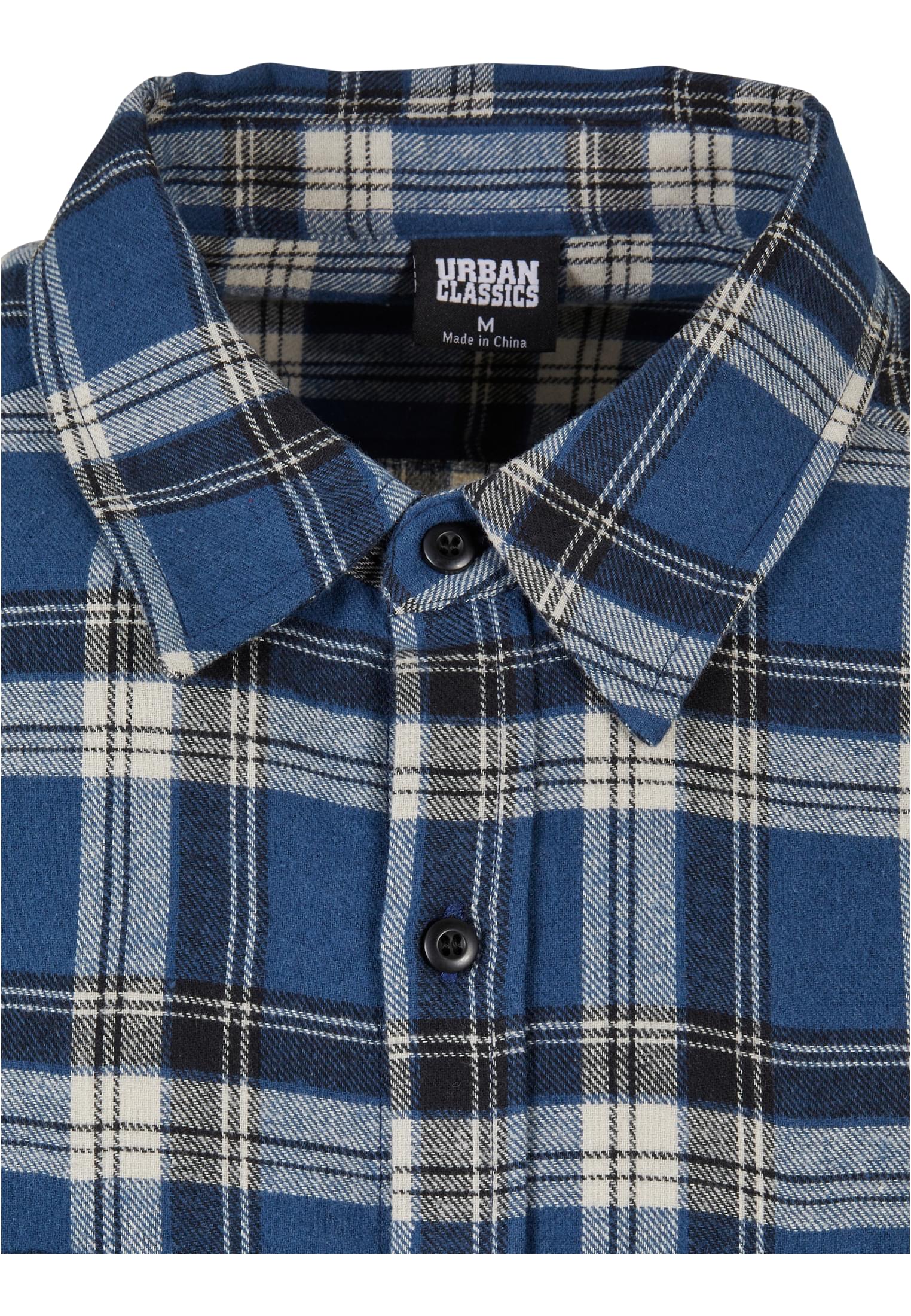 UC Men Camicia Lake Check darkblue/whitesand