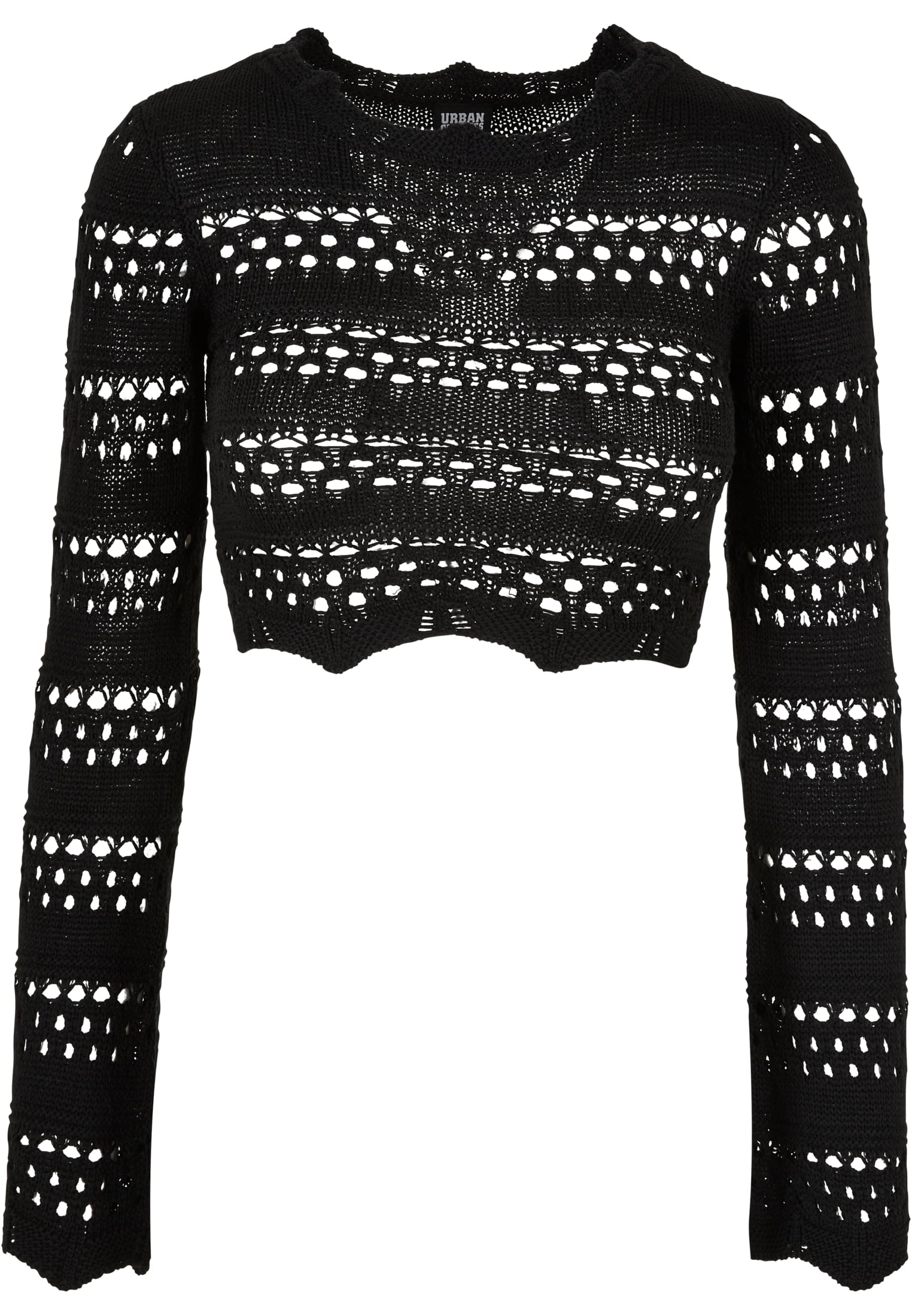 Urban Classics Maglione Cropped Crochet Knit