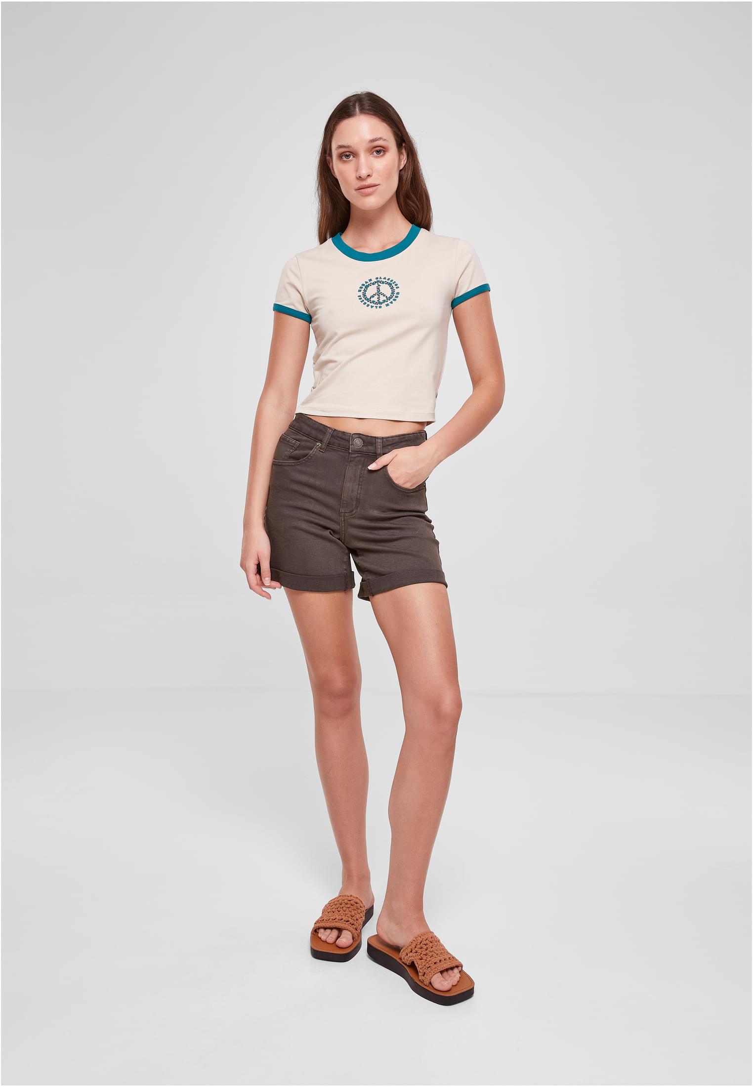 Urban Classics Maglietta Stretch Cropped softseagrass/watergreen