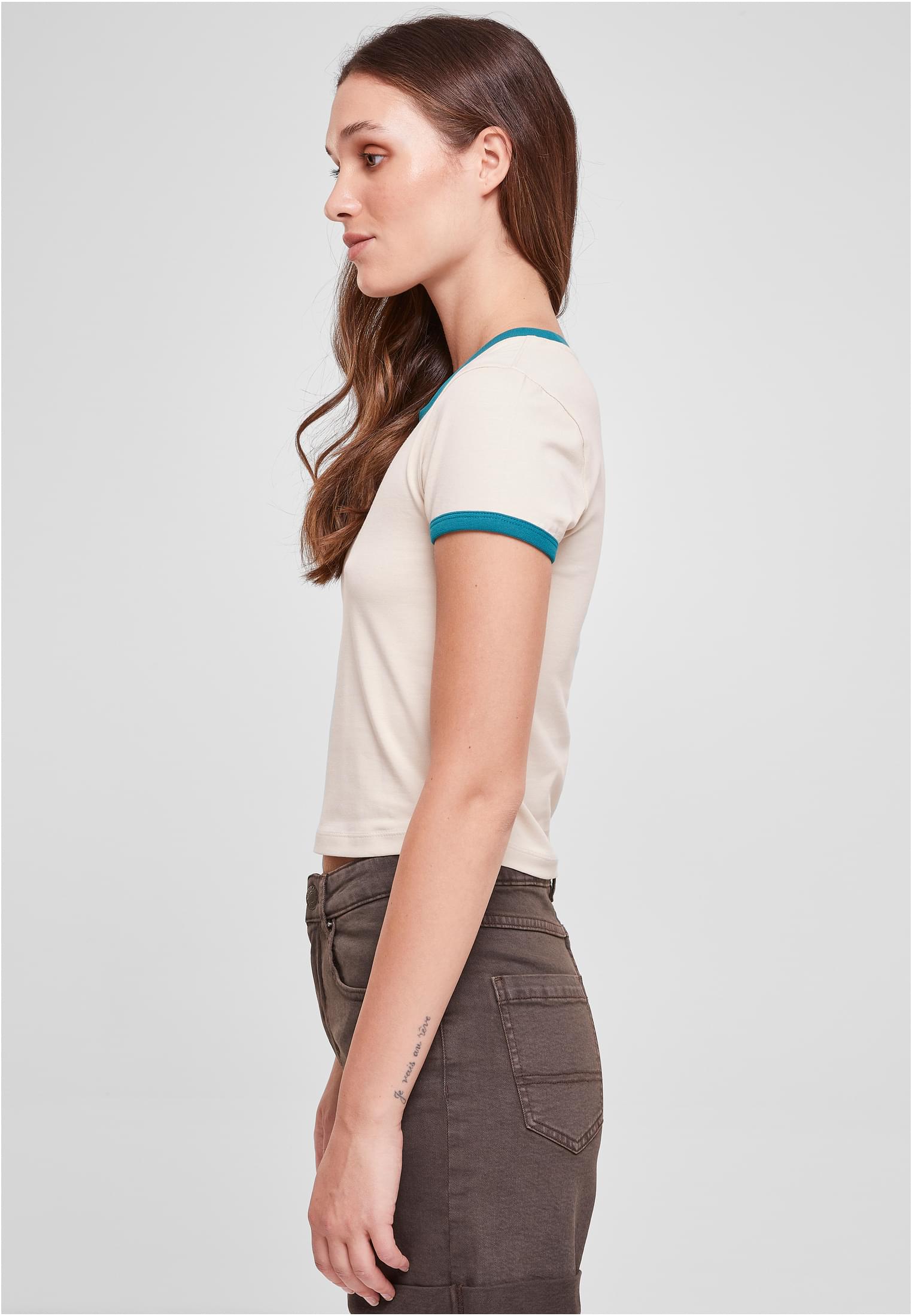 Urban Classics Maglietta Stretch Cropped softseagrass/watergreen