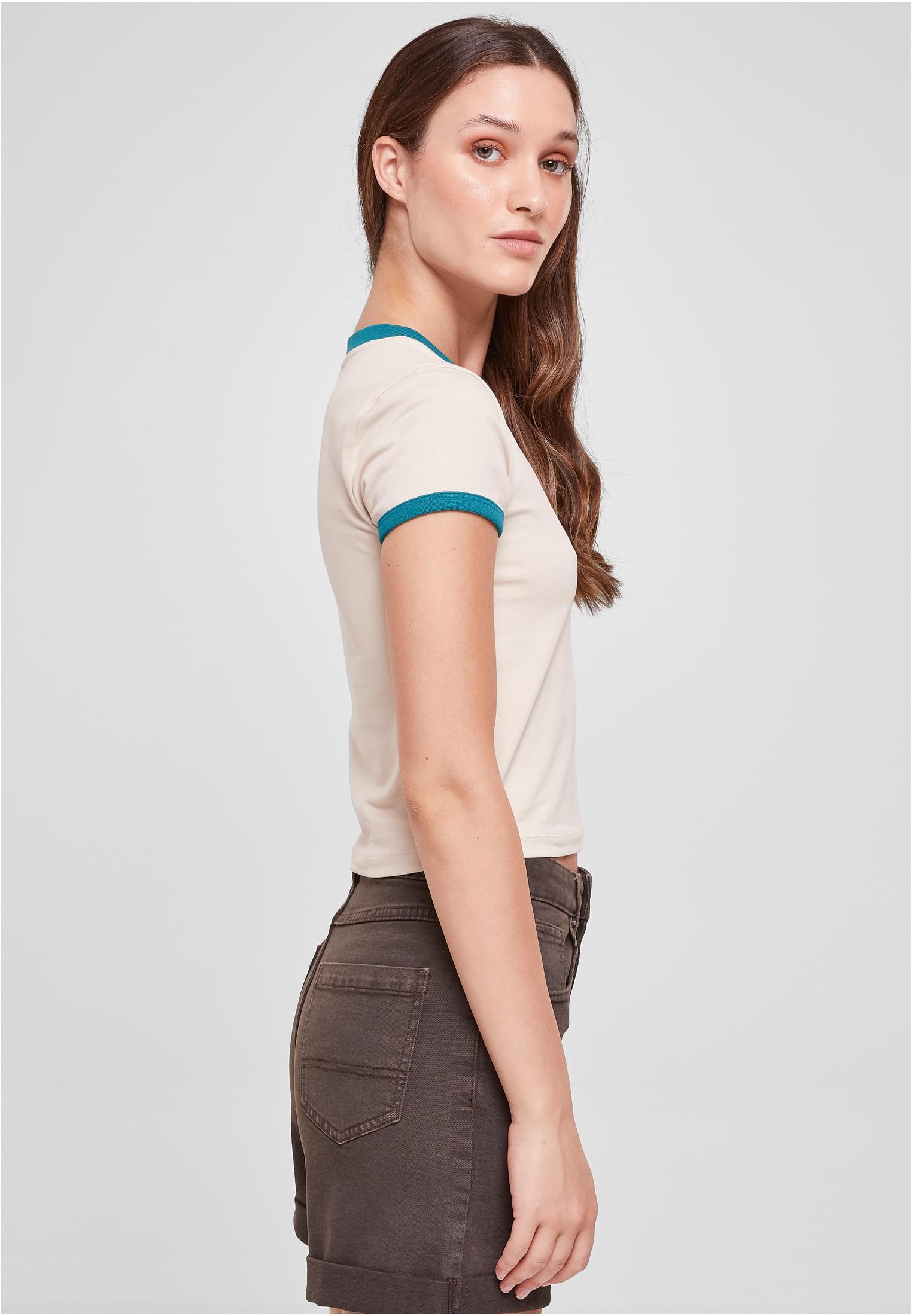 Urban Classics Maglietta Stretch Cropped softseagrass/watergreen