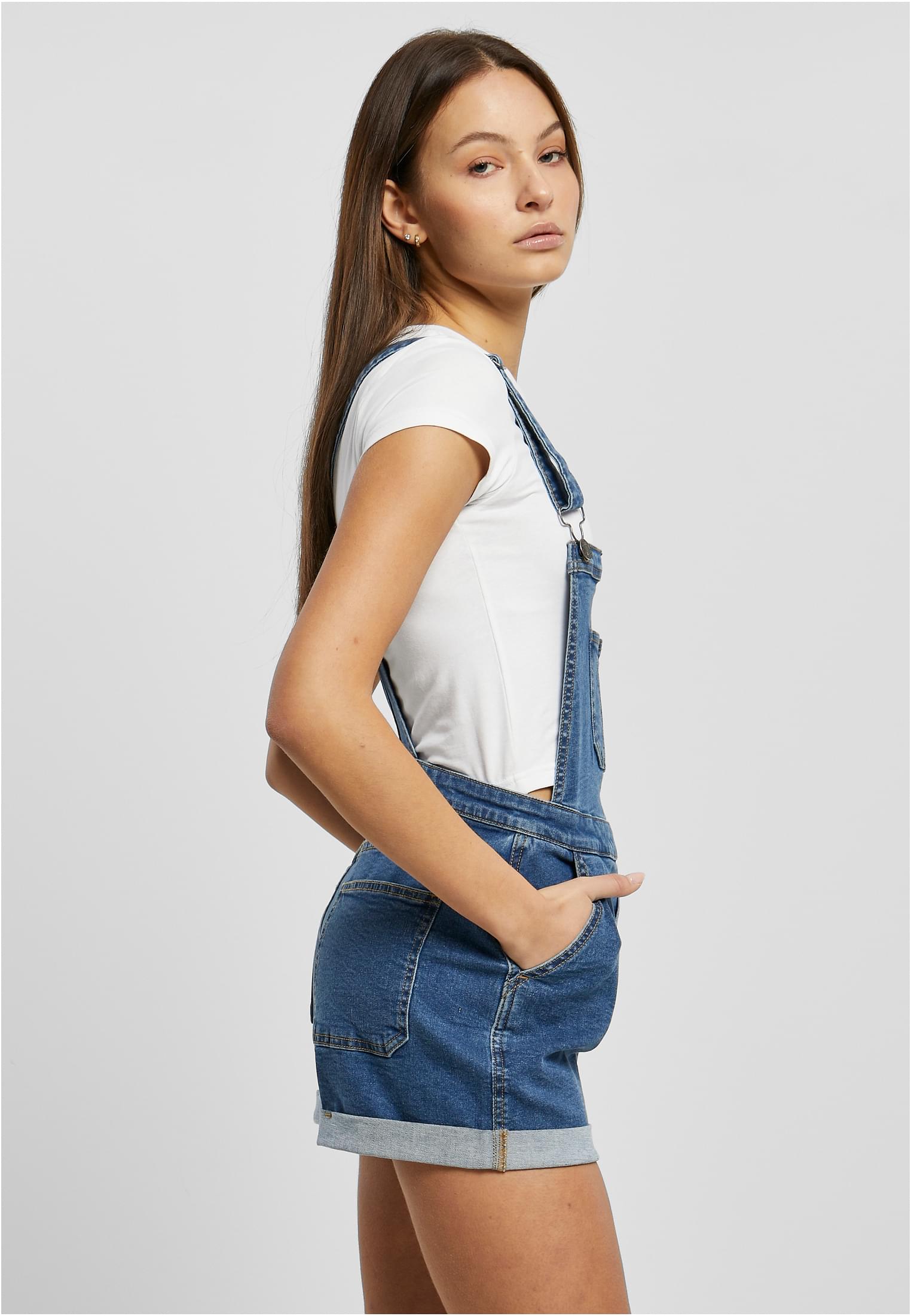 Ladies hot sale short dungarees