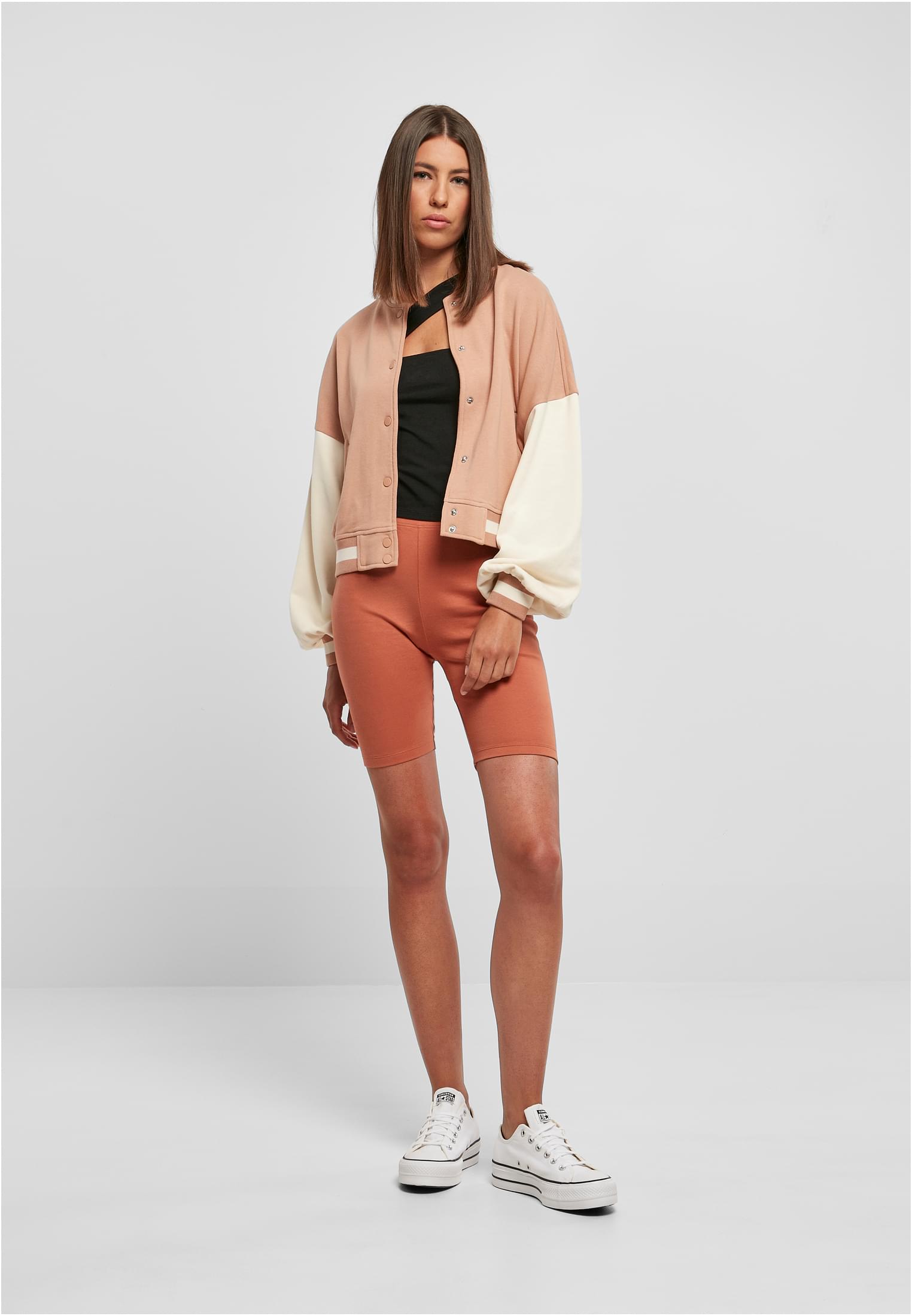 Urban Classics Giacca Oversized Tone College Terry amber/whitesand