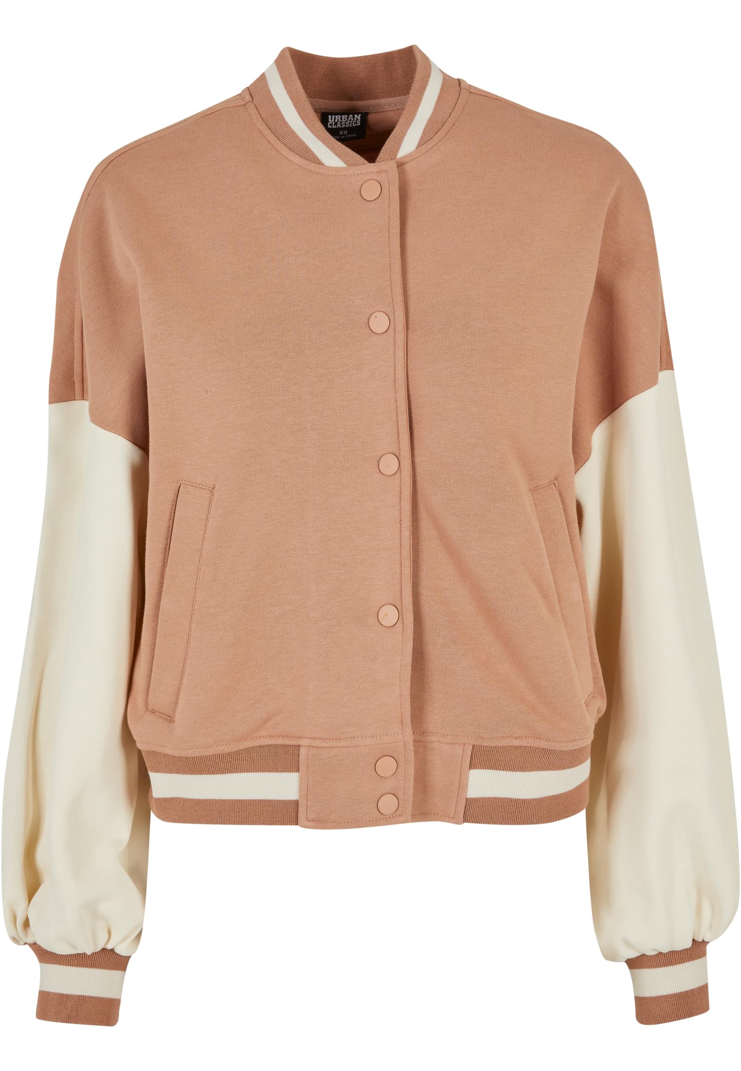 Urban Classics Giacca Oversized Tone College Terry amber/whitesand