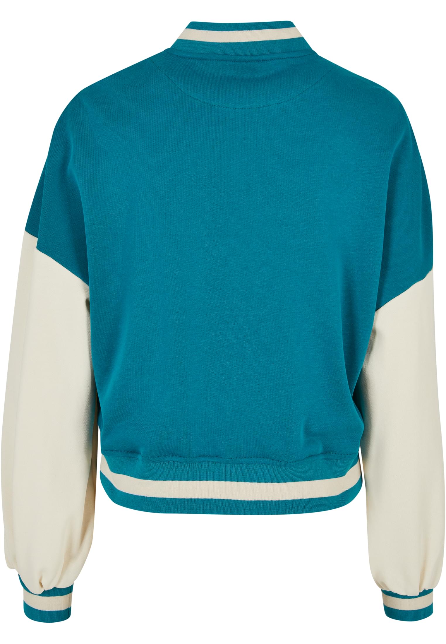 UC Ladies Giacca Oversized Tone College Terry watergreen/whitesand