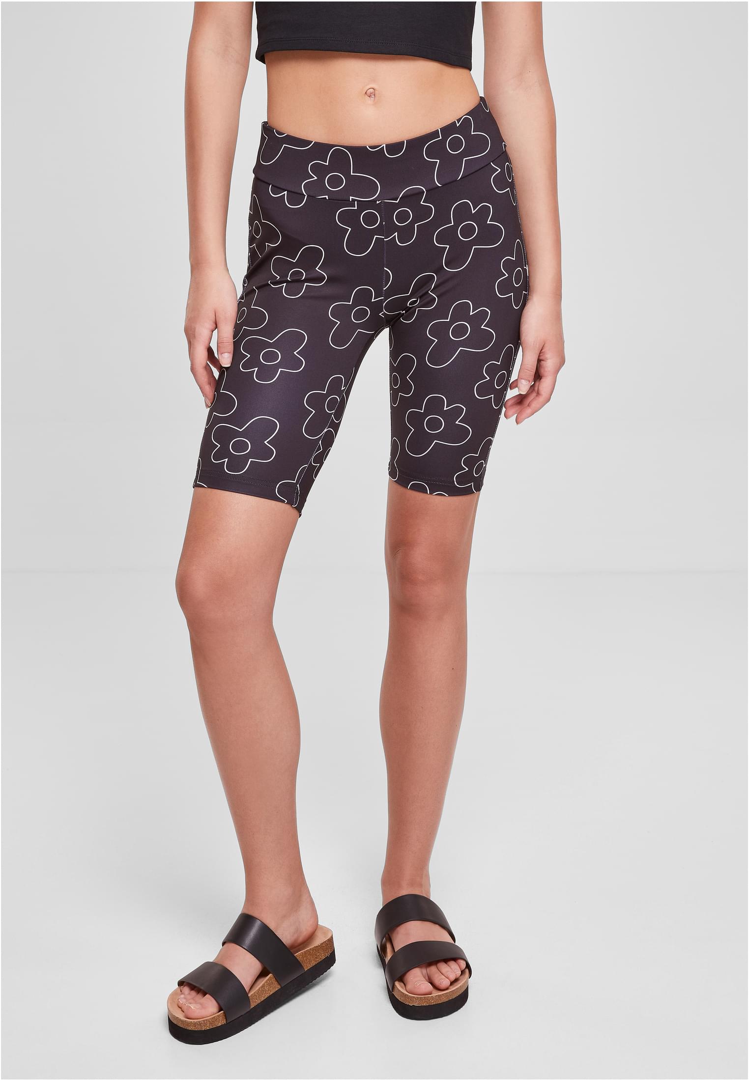 Urban Classics Pantaloncini High Waist AOP Tech Cycle blackflower