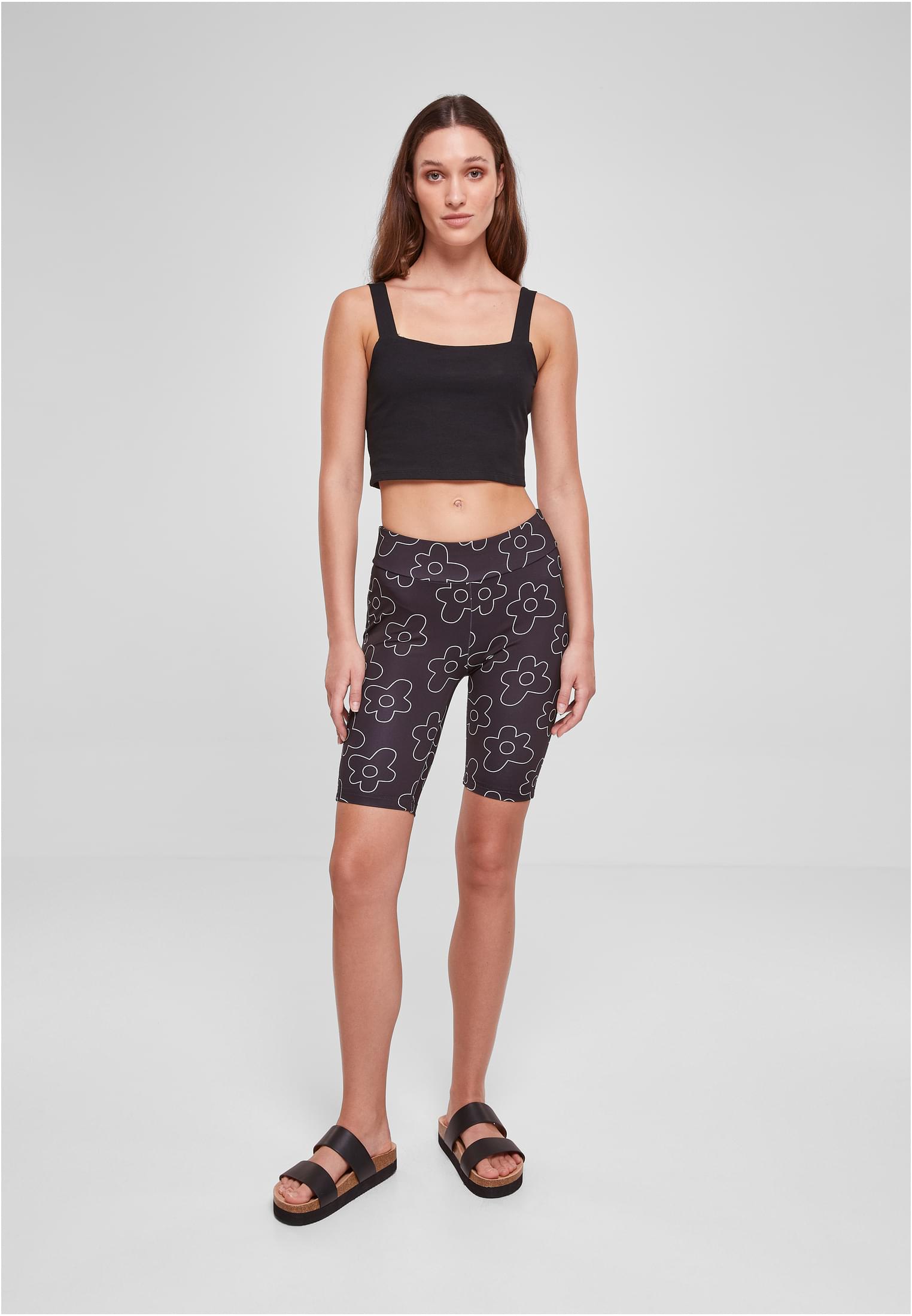 Urban Classics Pantaloncini High Waist AOP Tech Cycle blackflower
