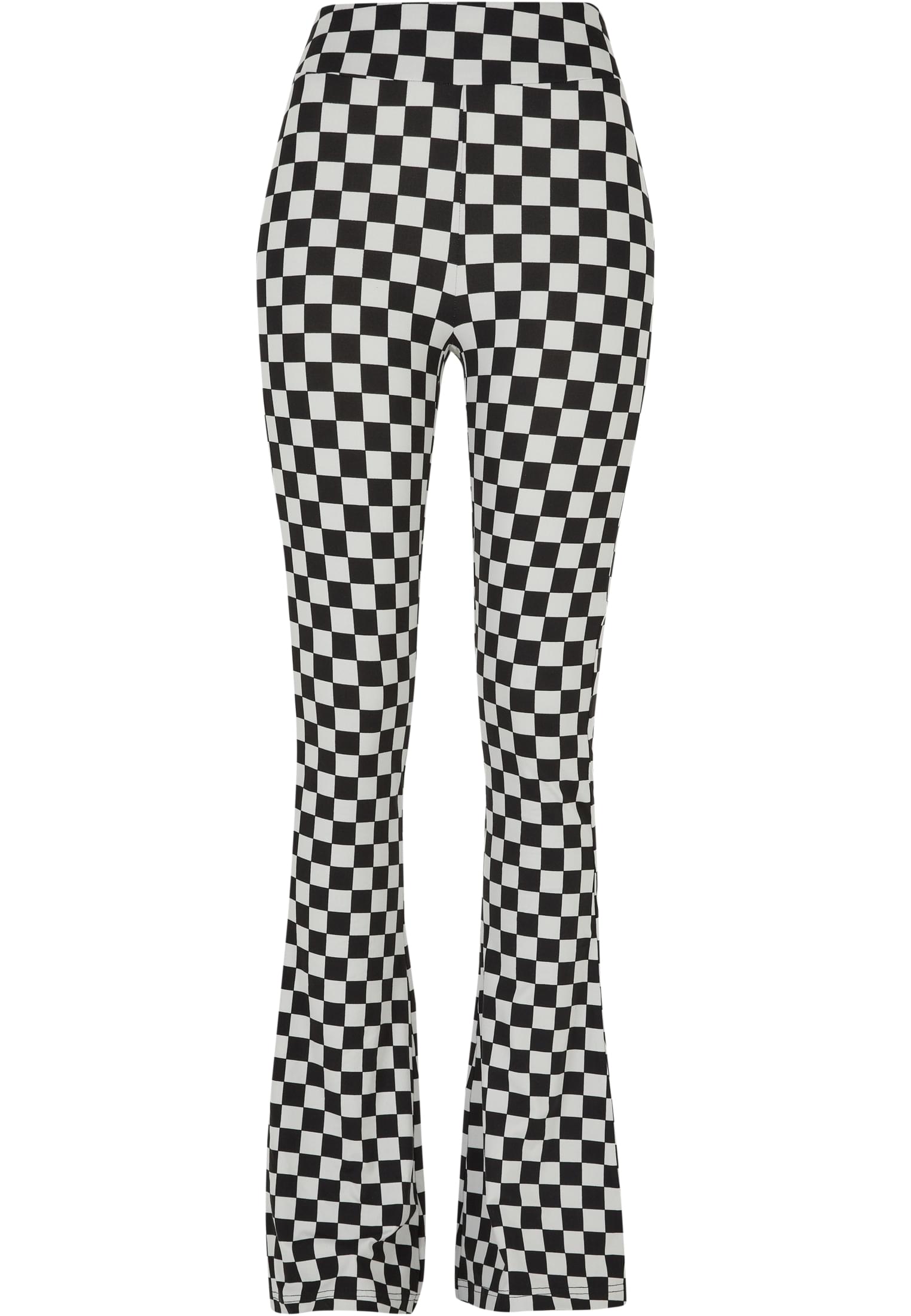 Urban Classics Leggings Checked Cut black/lightasphalt
