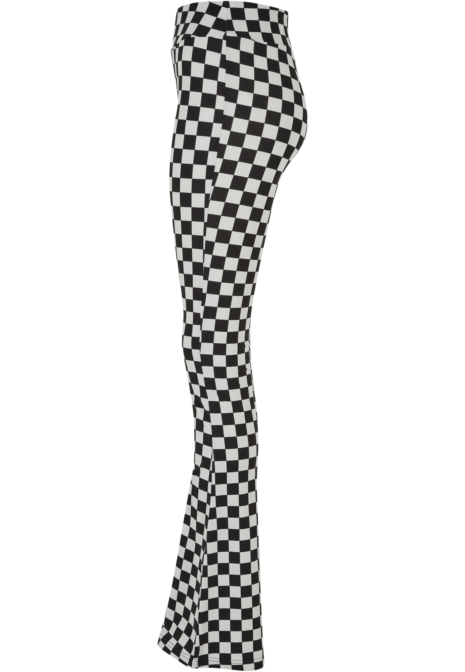 Urban Classics Leggings Checked Cut black/lightasphalt