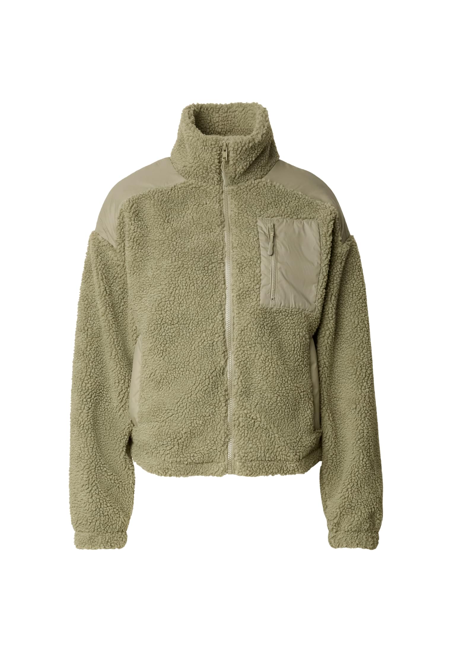 UC Ladies Giacca Sherpa Mix palegreen