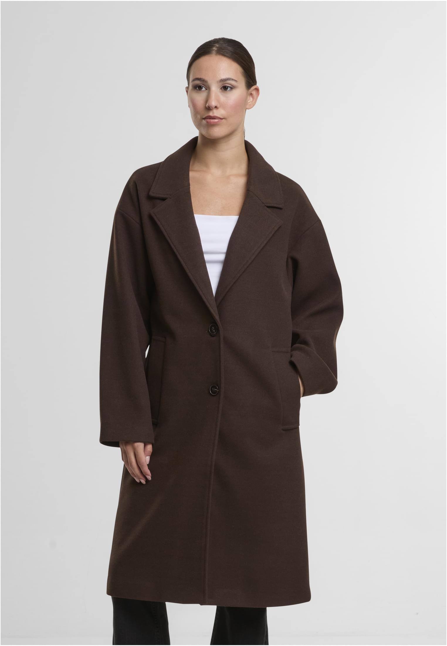 UC Ladies Cappotto Oversized Long warmbrown