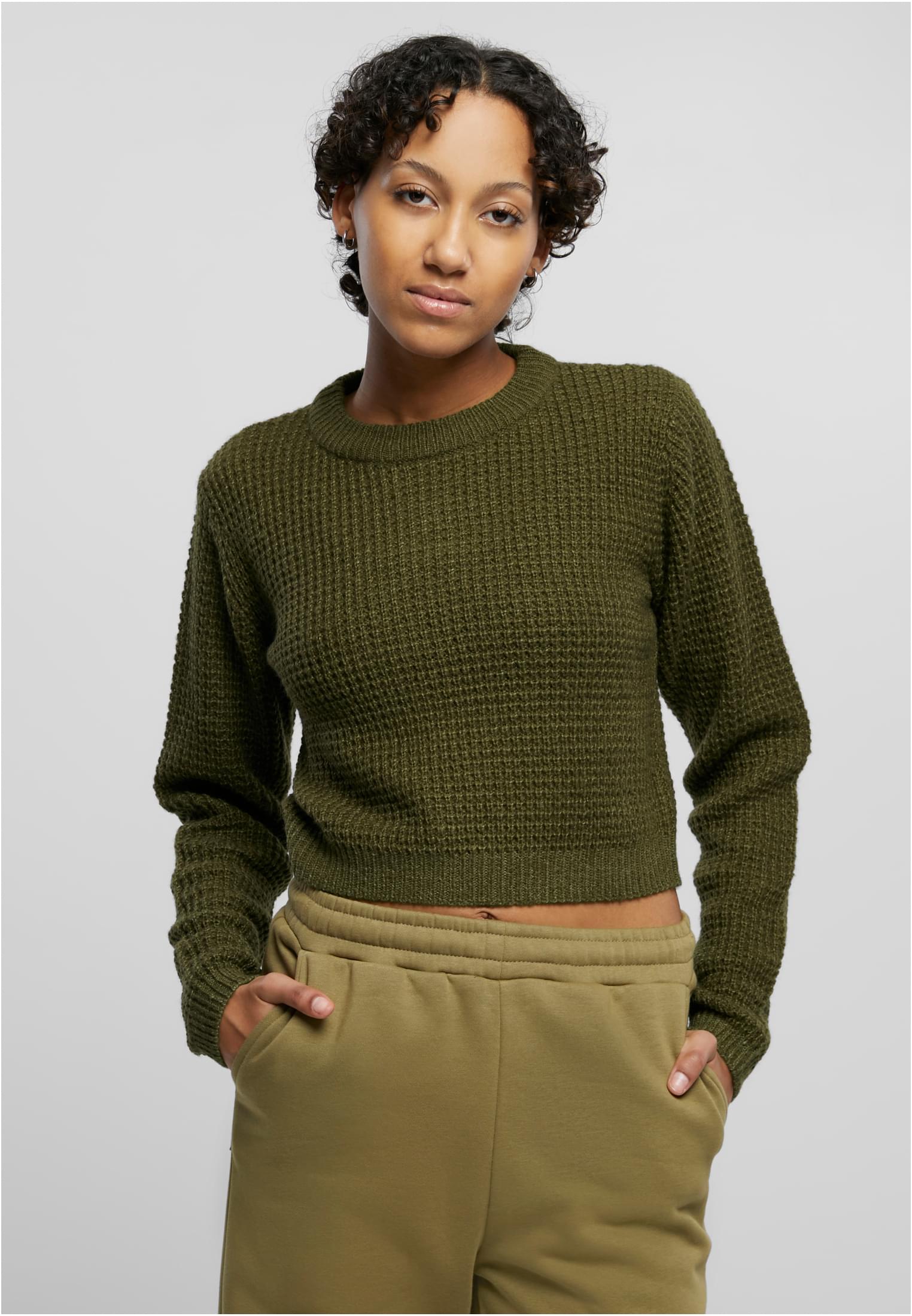 Urban Classics Maglione Short Waffle summerolive
