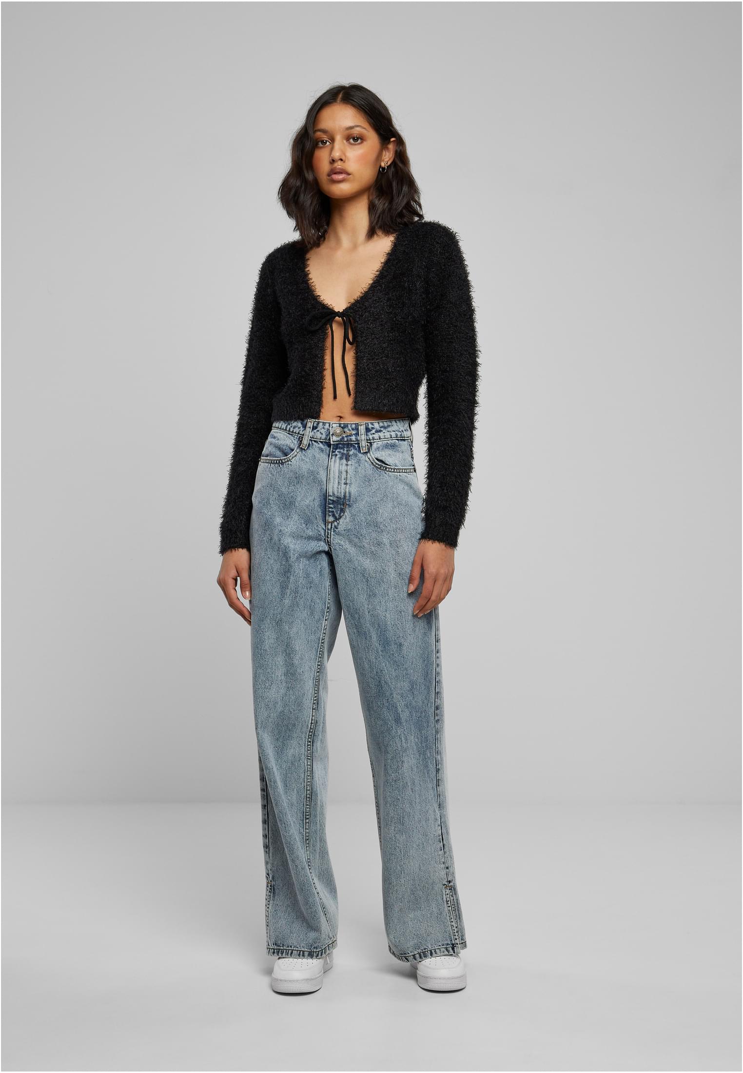 Urban Classics Cardigan Tied Cropped Feather